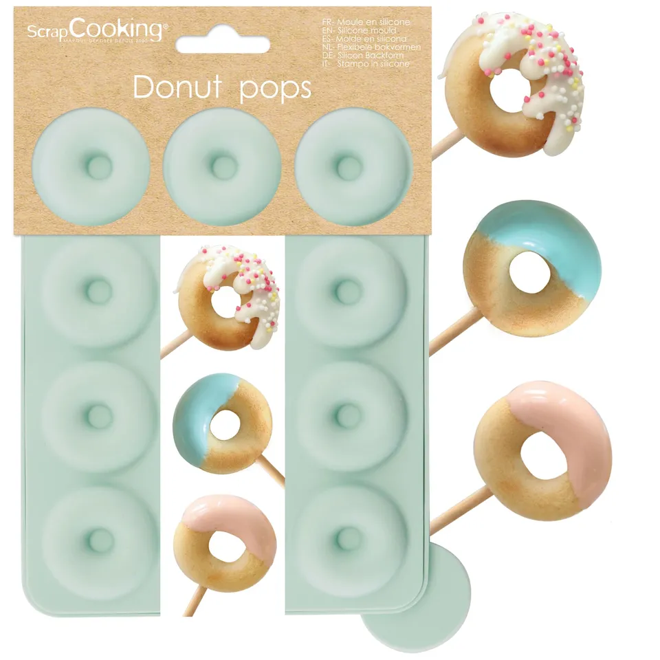 scrapcooking-moules-mini-donuts-silicone-3188-vert-d-eau image 1