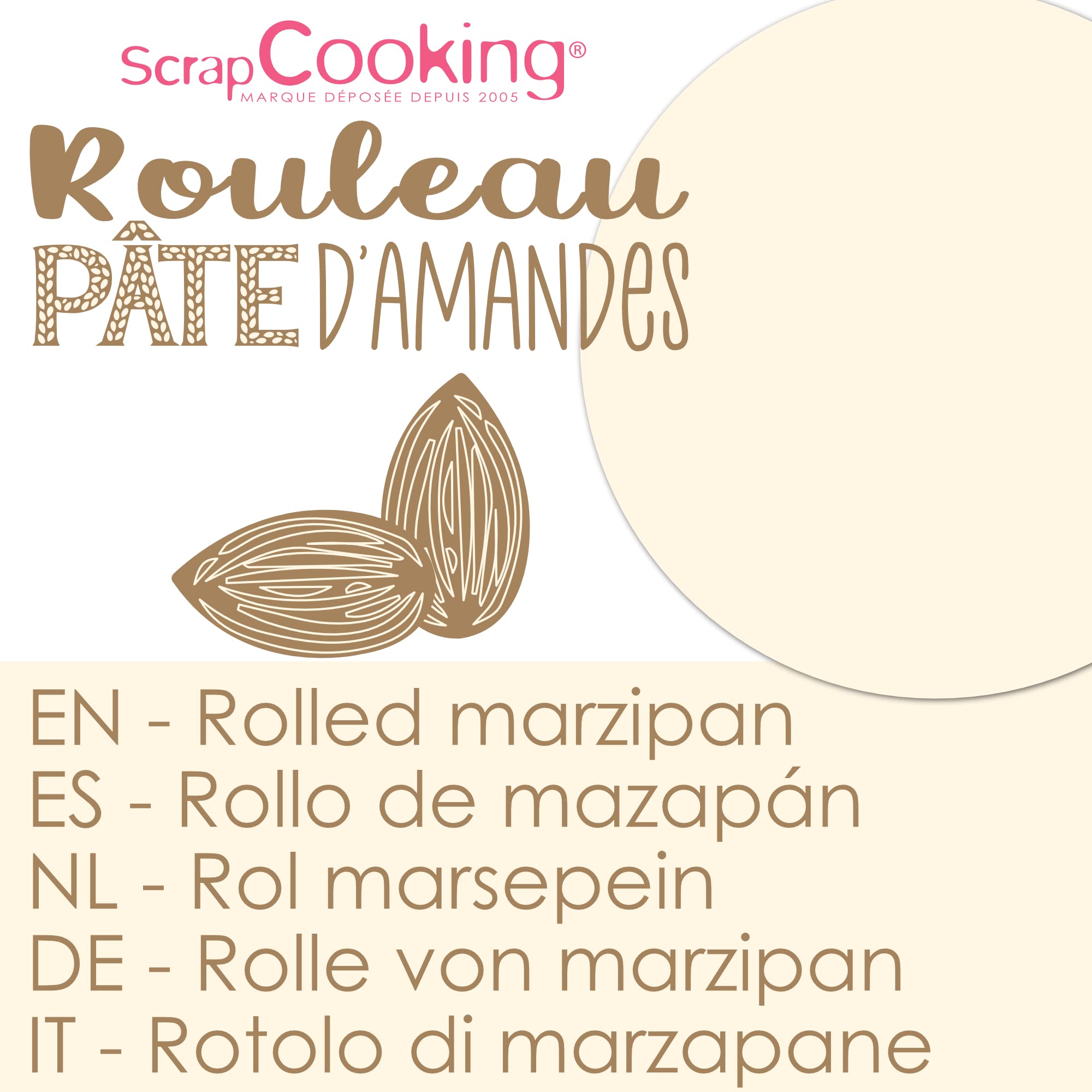 scrapcooking-p-tes-sucre-7650-p-te-amandes-naturelle-300-g-36-cm image 4