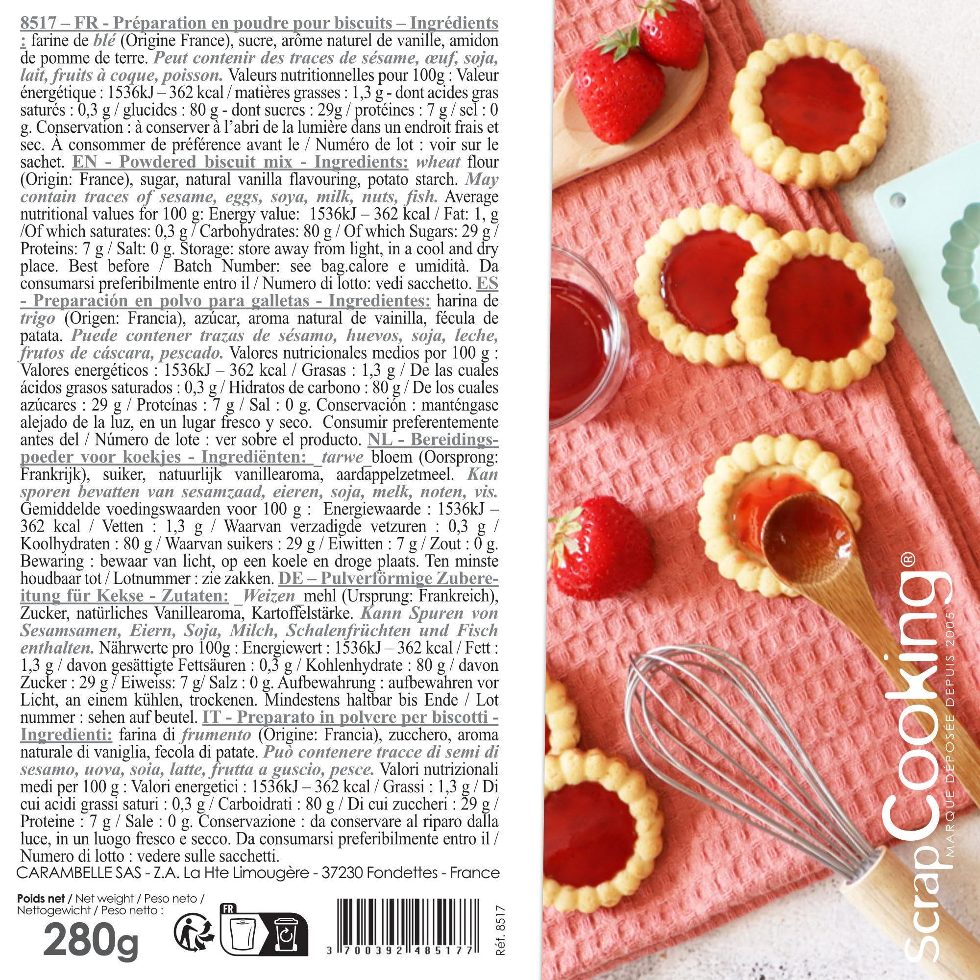 scrapcooking-ingr-dients-tartelettes-280-g-vanille-15-pi-ces image 2