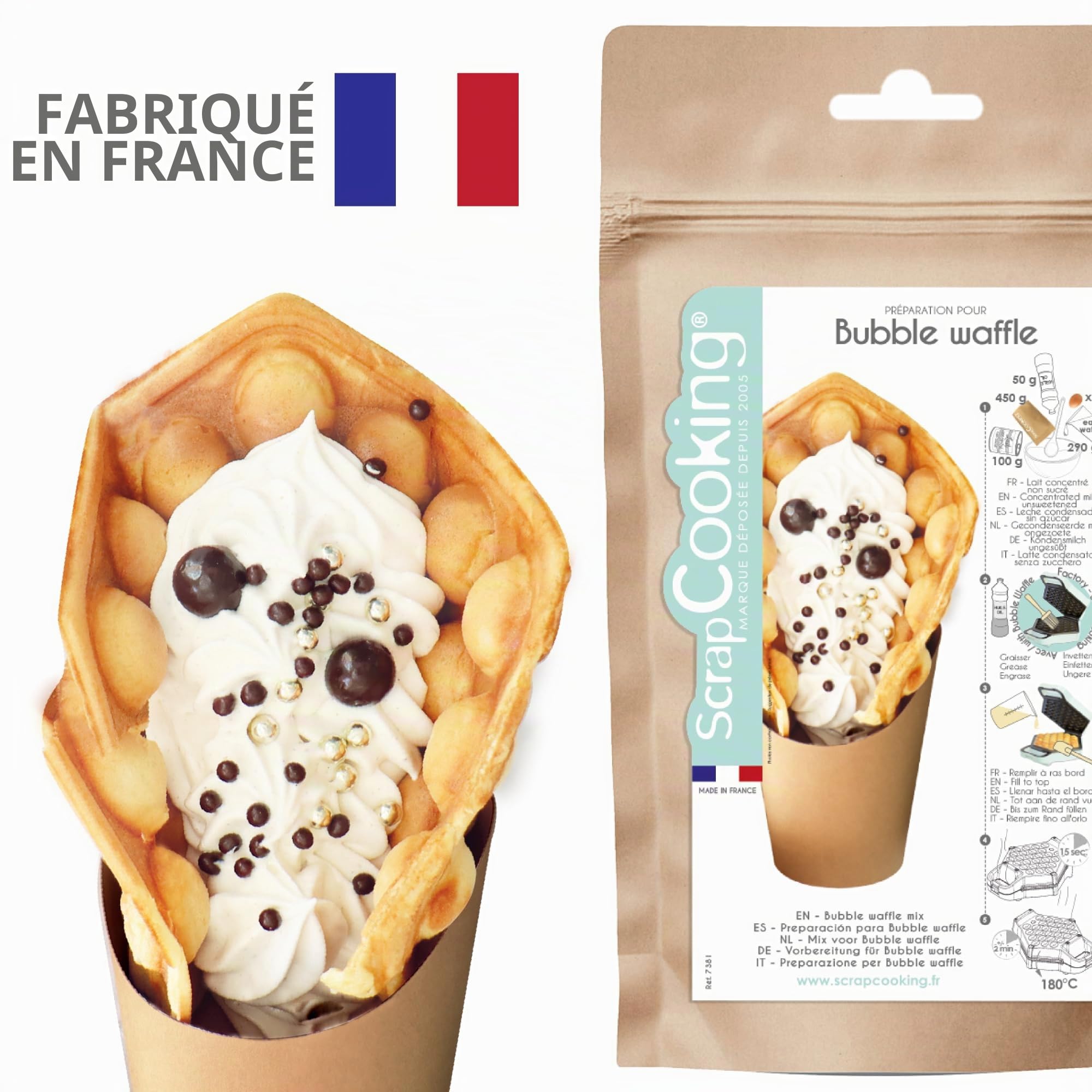 scrapcooking-ingr-dients-mix-bubble-waffles-gaufres-hong-kong-450-g image 5