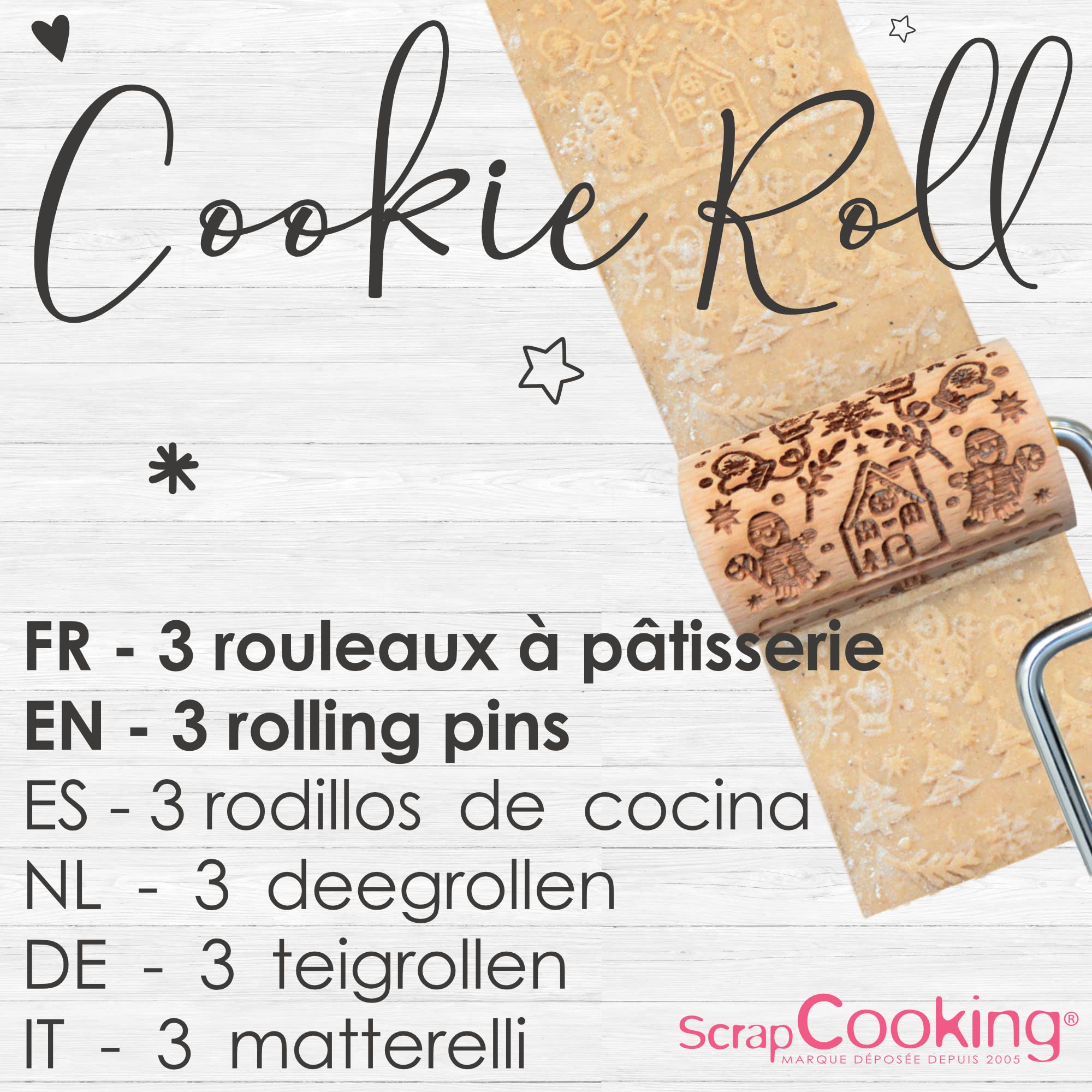 scrapcooking-kit-cookie-roll-no-l-3-rouleaux-bois-motifs image 2