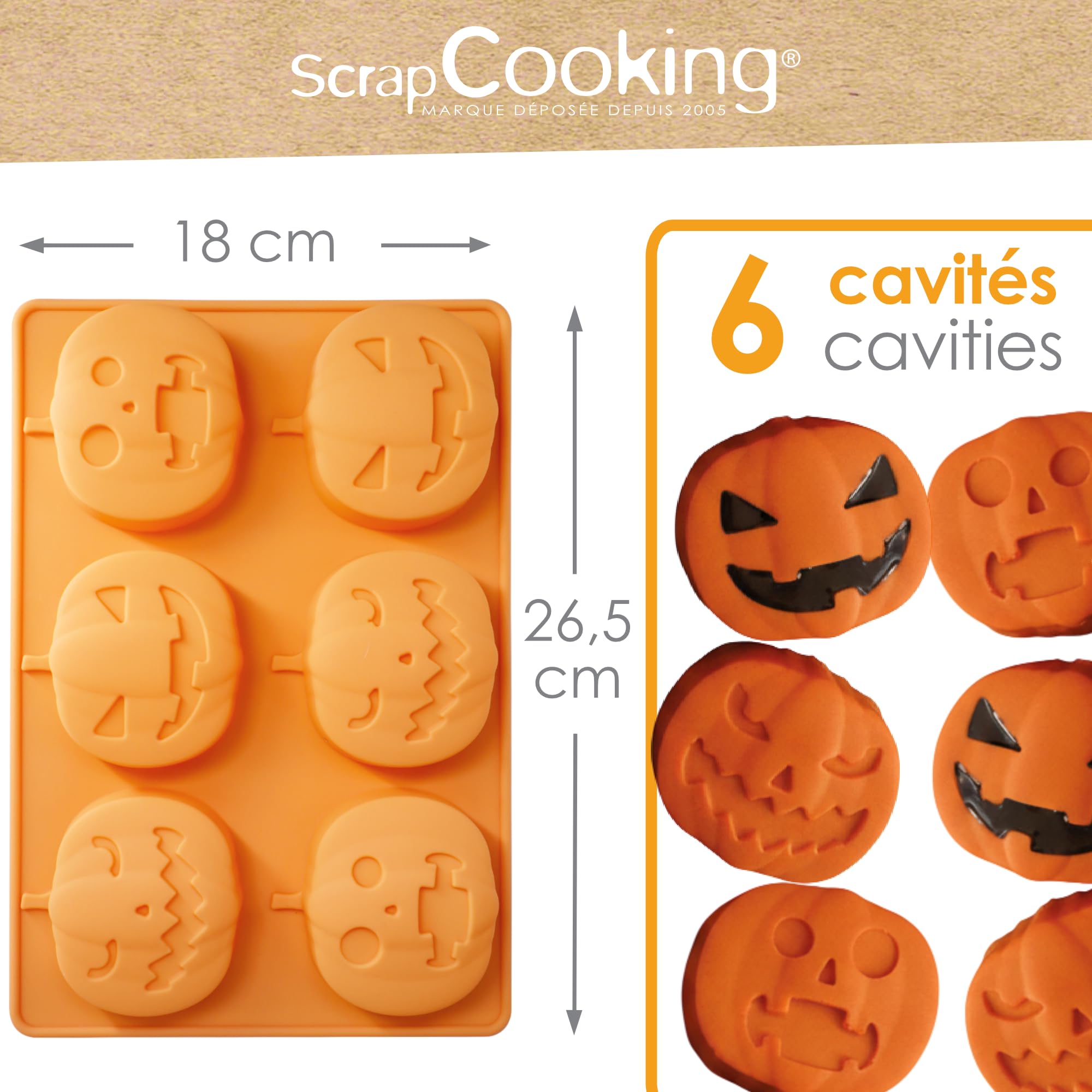 scrapcooking-moules-2994-moule-silicone-citrouilles-6-cavit-s image 3