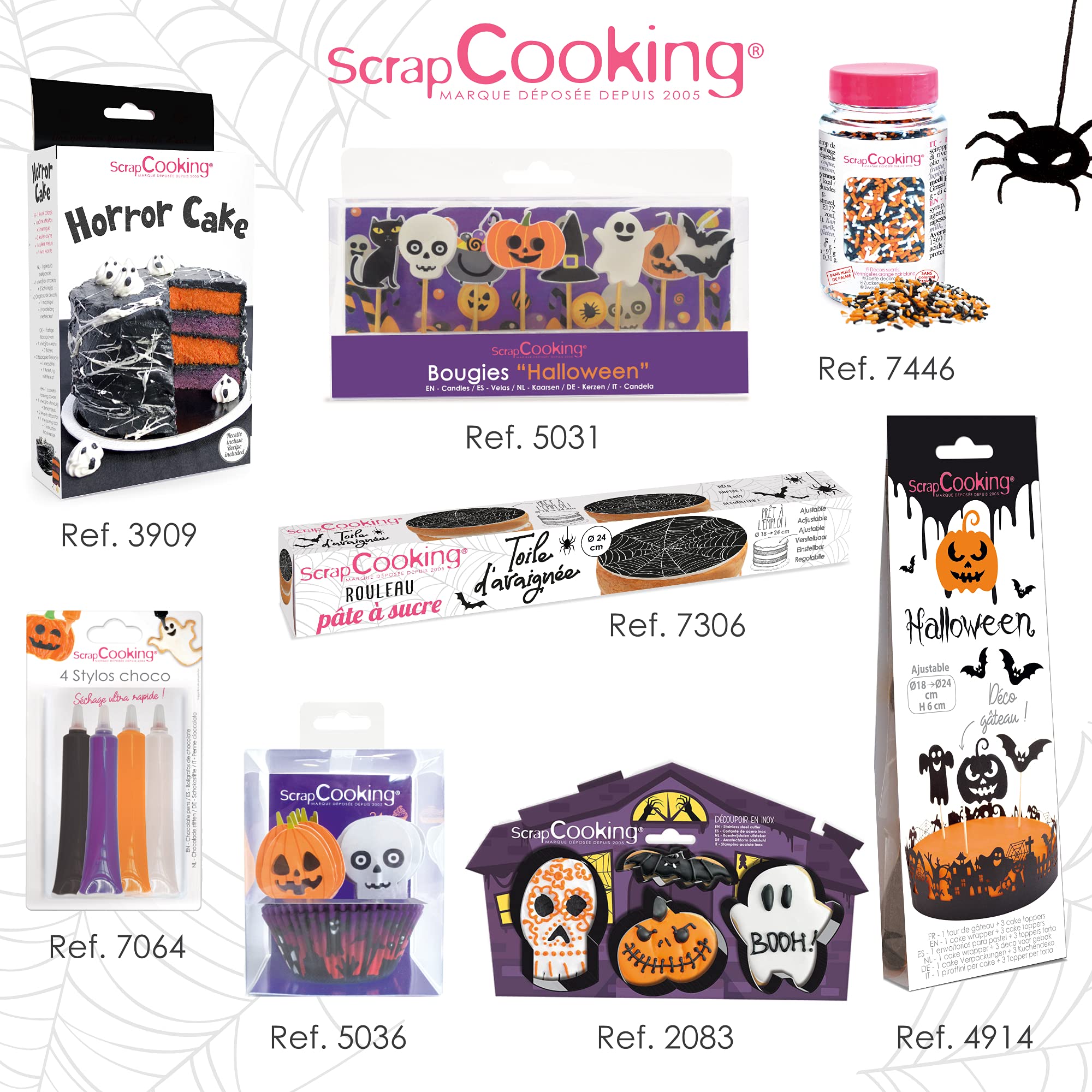scrapcooking-d-corations-5036-kit-cupcakes-halloween-orange-violet image 6