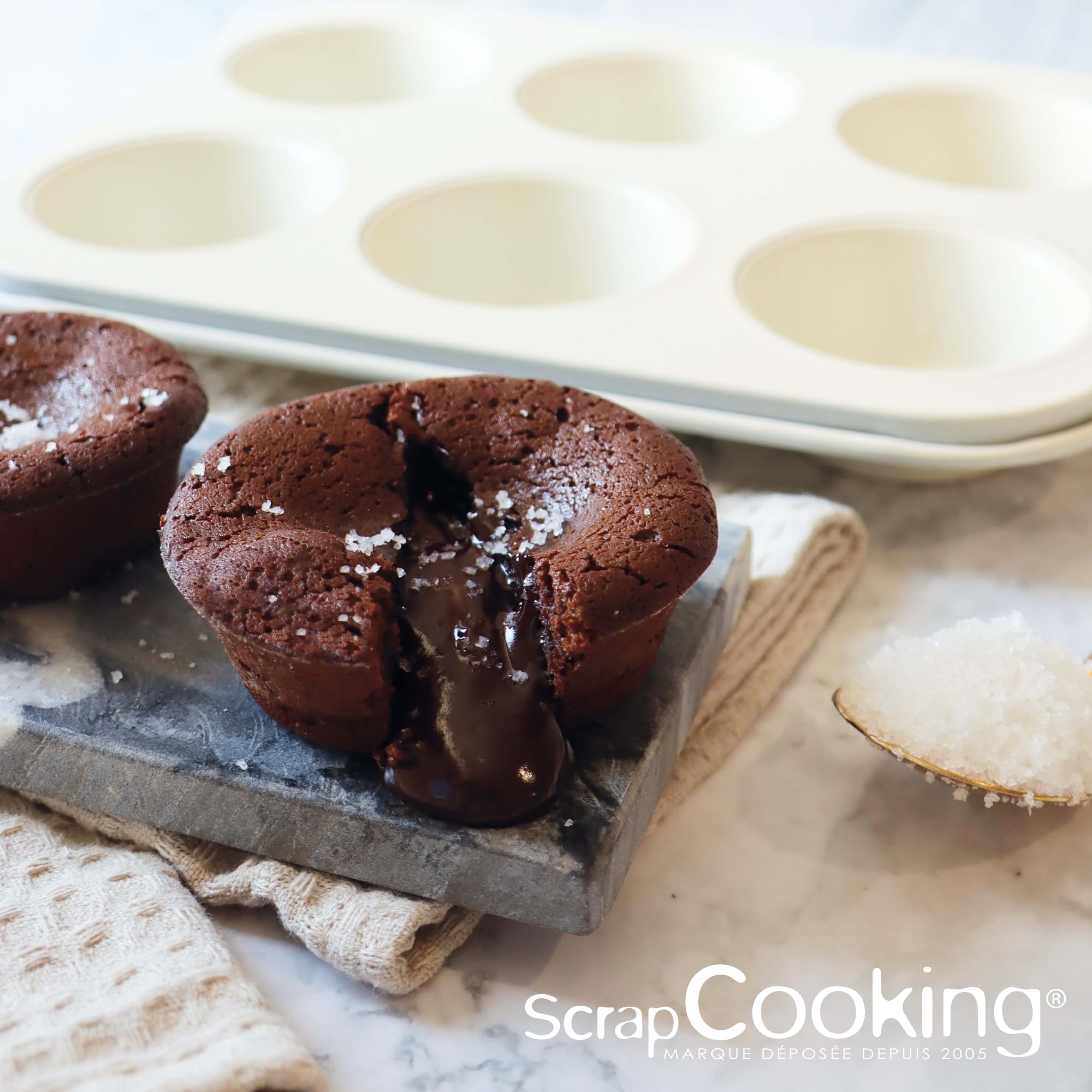 scrapcooking-moules-1297-moule-muffins-6-antiadh-sif-beige image 4
