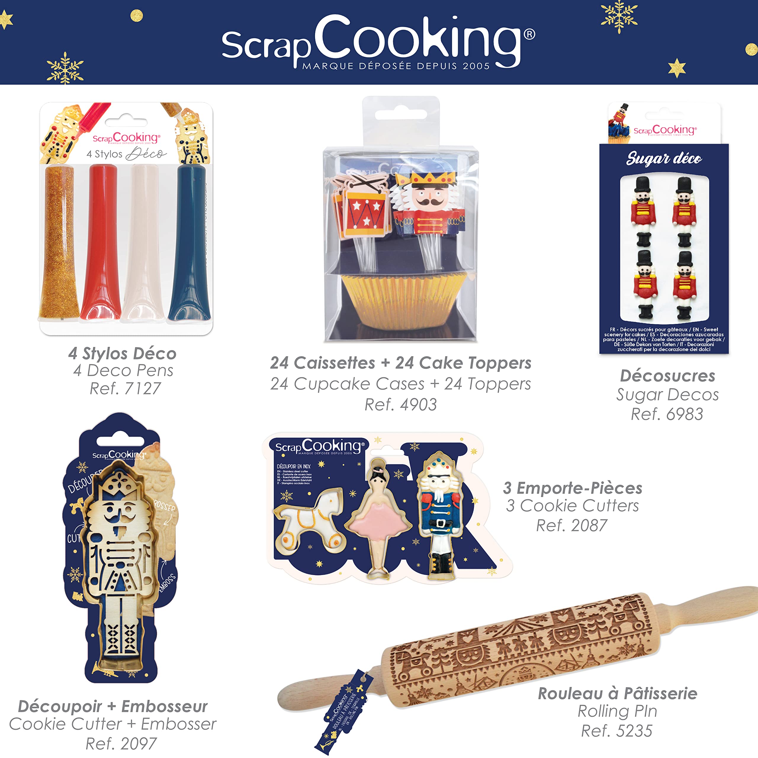 scrapcooking-emporte-pi-ces-casse-noisette-d-coupoir-embosseur-dor image 7