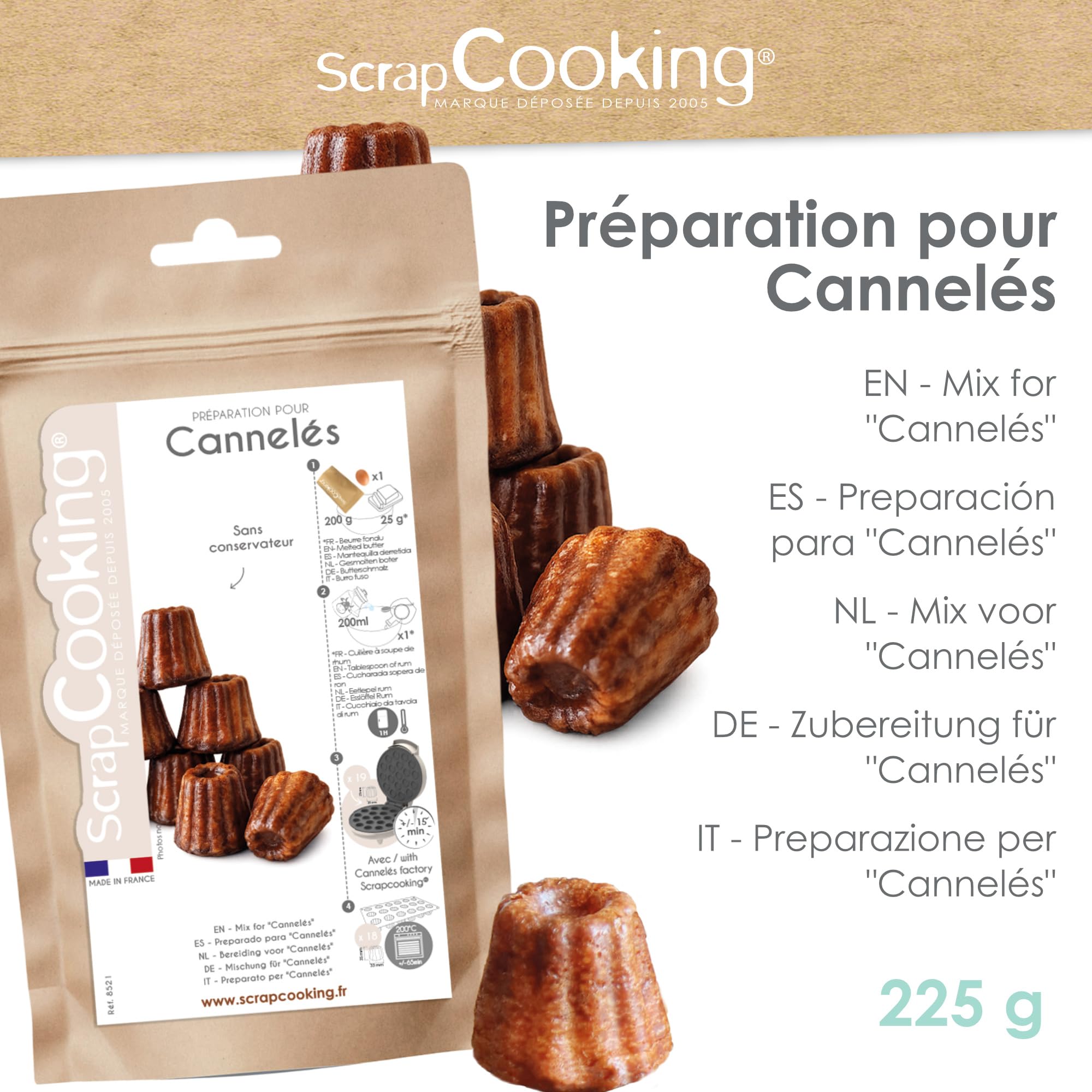 scrapcooking-ingr-dients-pr-paration-cannel-s-225g-vanille-caram-lis-e image 4