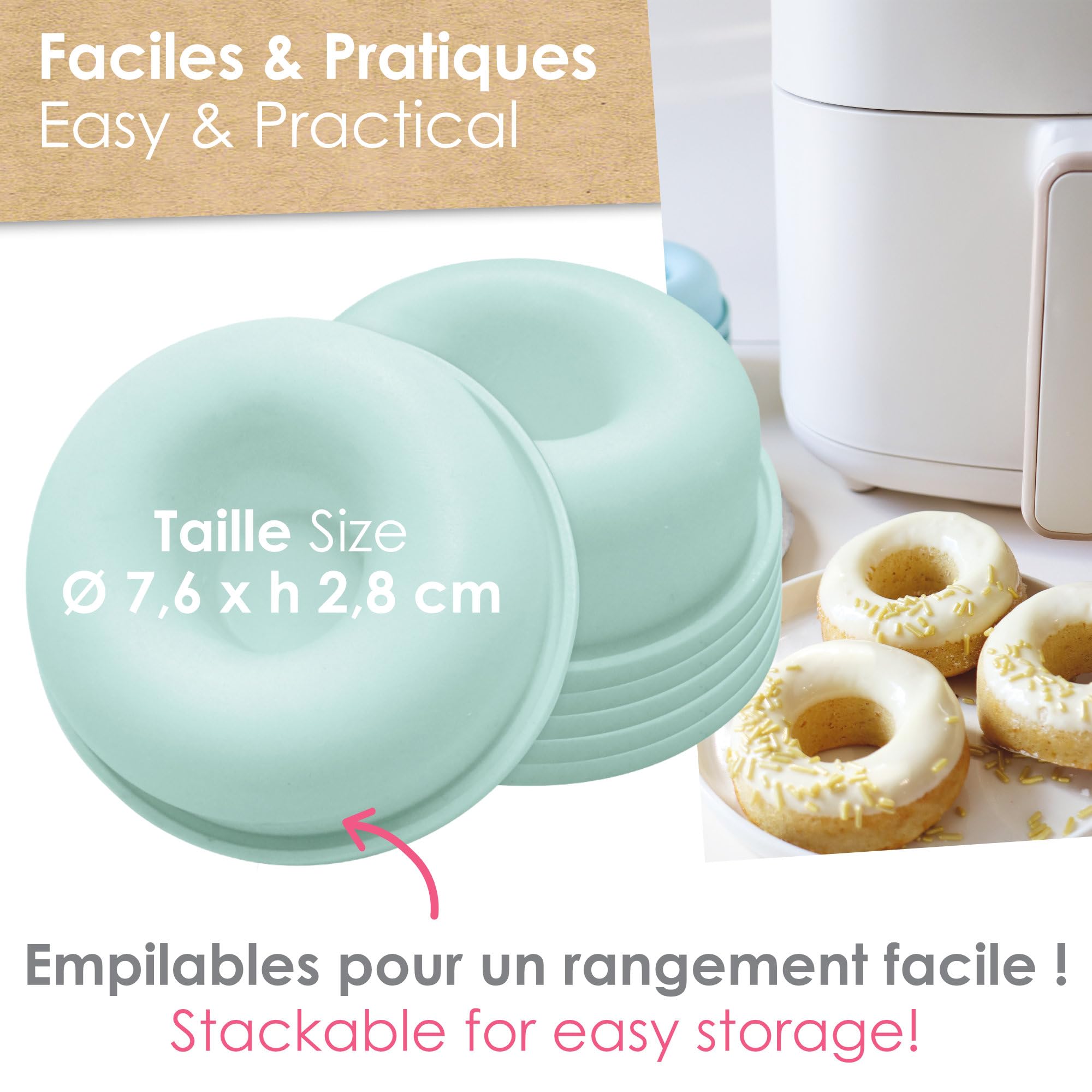 scrapcooking-moules-29135-moule-donuts-silicone-vert-d-eau-x6-air-fryer image 4