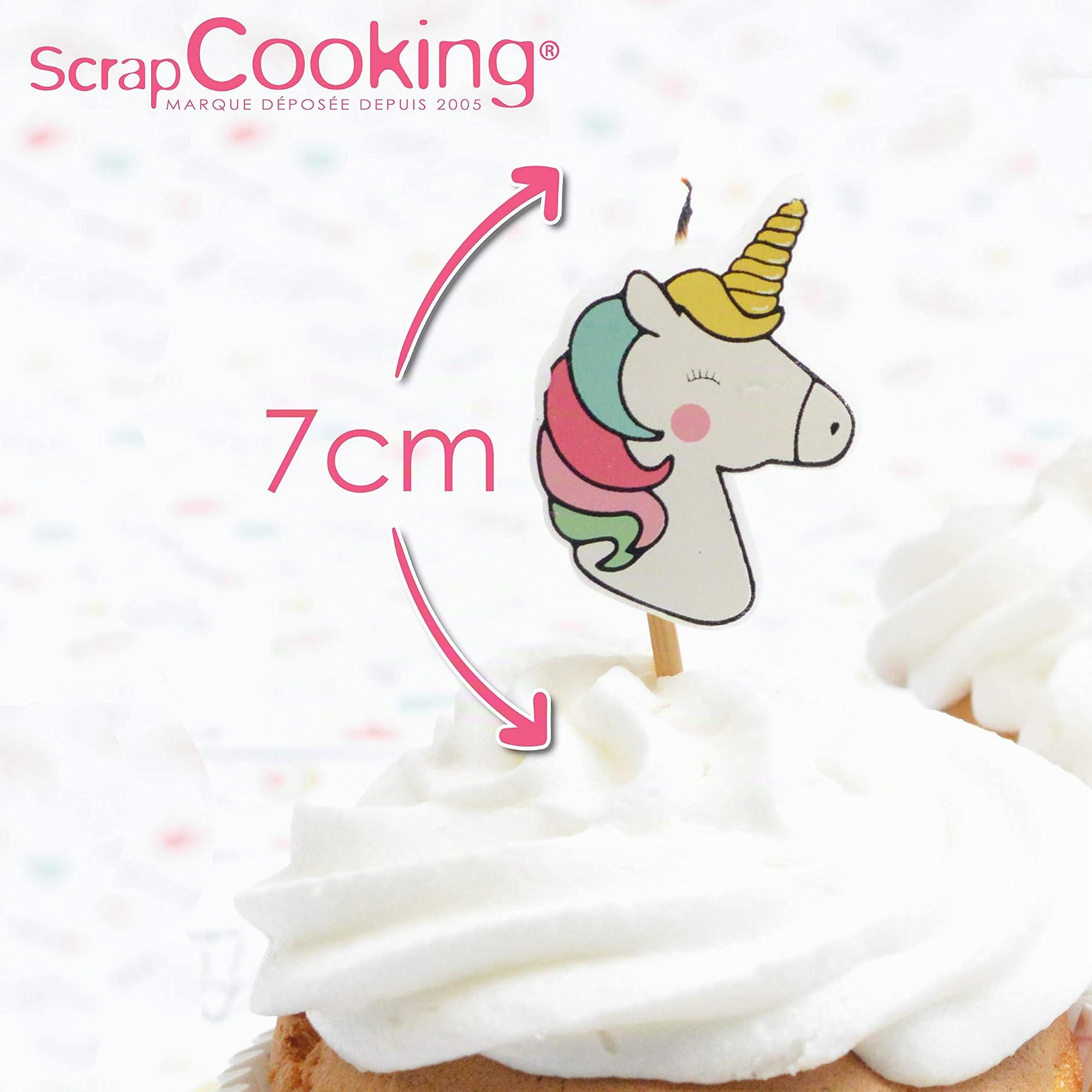 scrapcooking-d-corations-5033-kit-8-bougies-licorne-anniversaire image 4