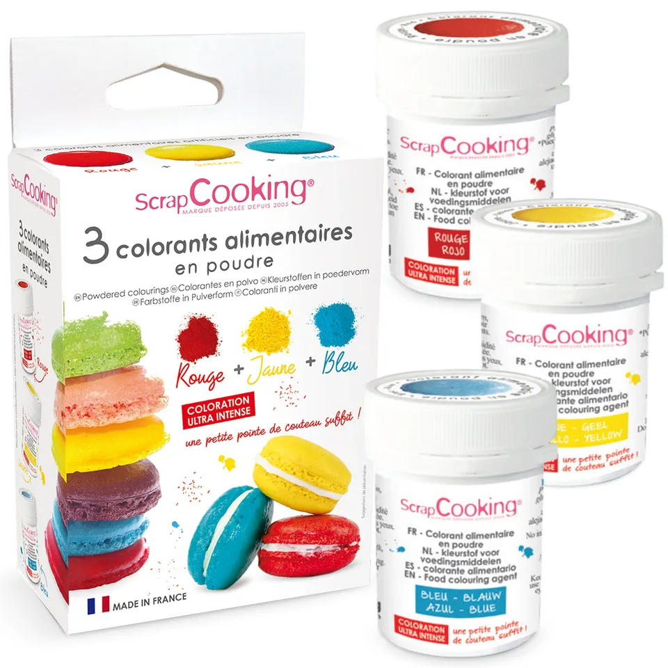 scrapcooking-colorants-4011-colorant-poudre-3x5g-rouge-jaune-bleu image 1