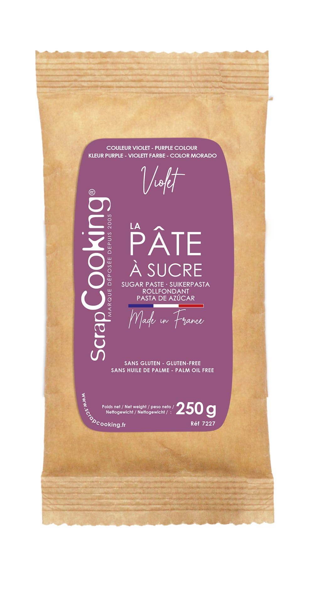 scrapcooking-p-tes-sucre-violet-250g-p-te-vanill-e image 1