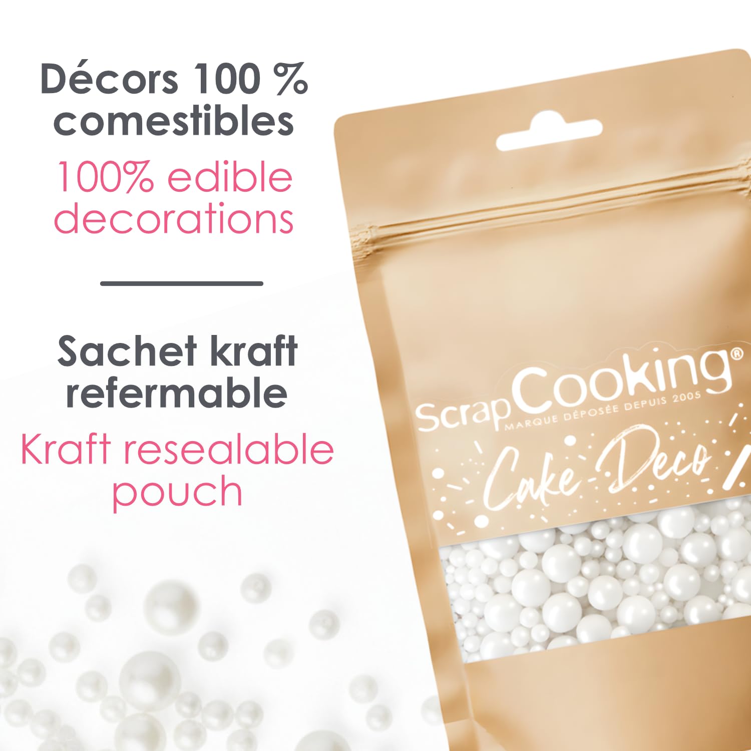 scrapcooking-d-corations-7470-perles-nacr-es-blanc-60-g image 6
