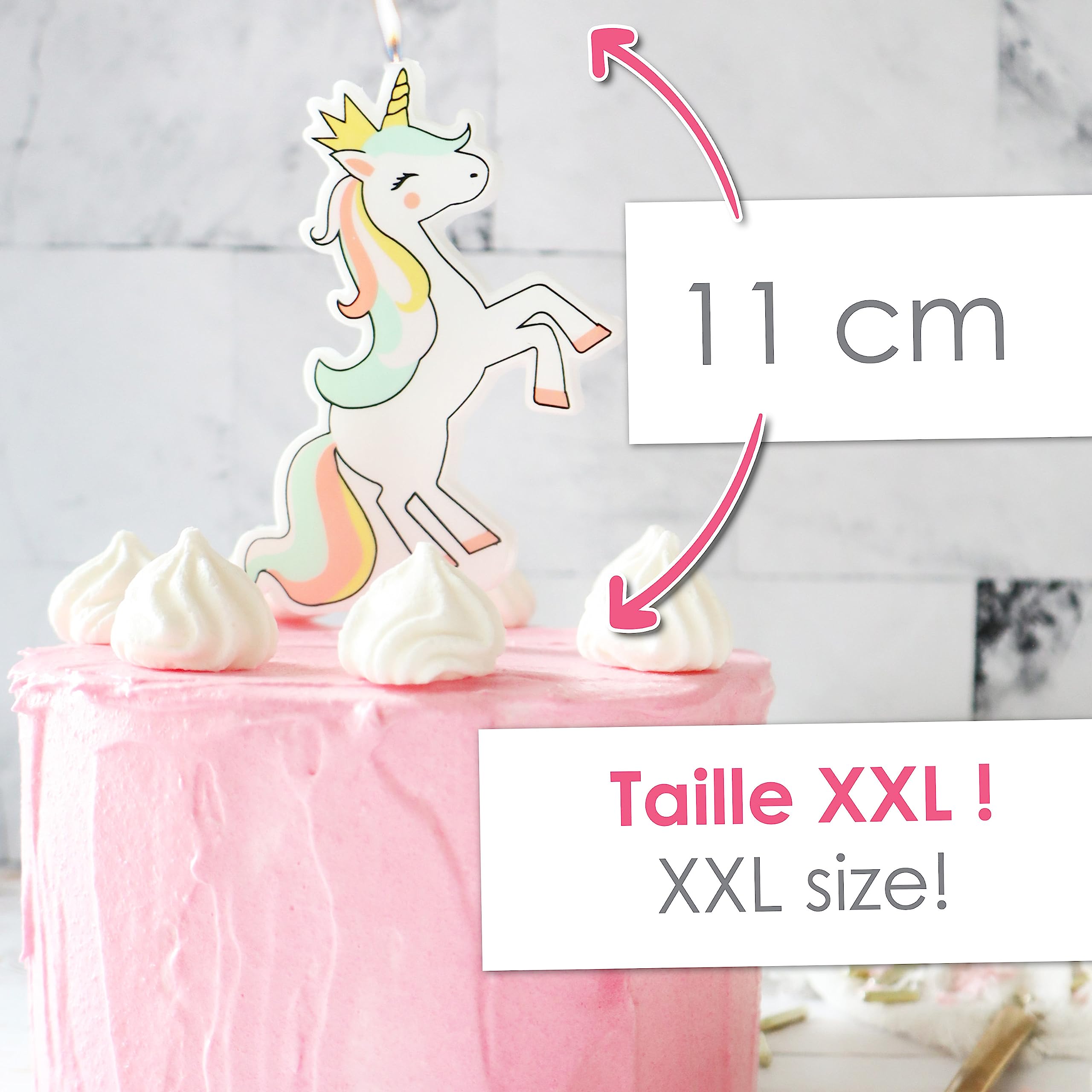 scrapcooking-d-corations-0344-bougie-licorne-xxl-rose image 4