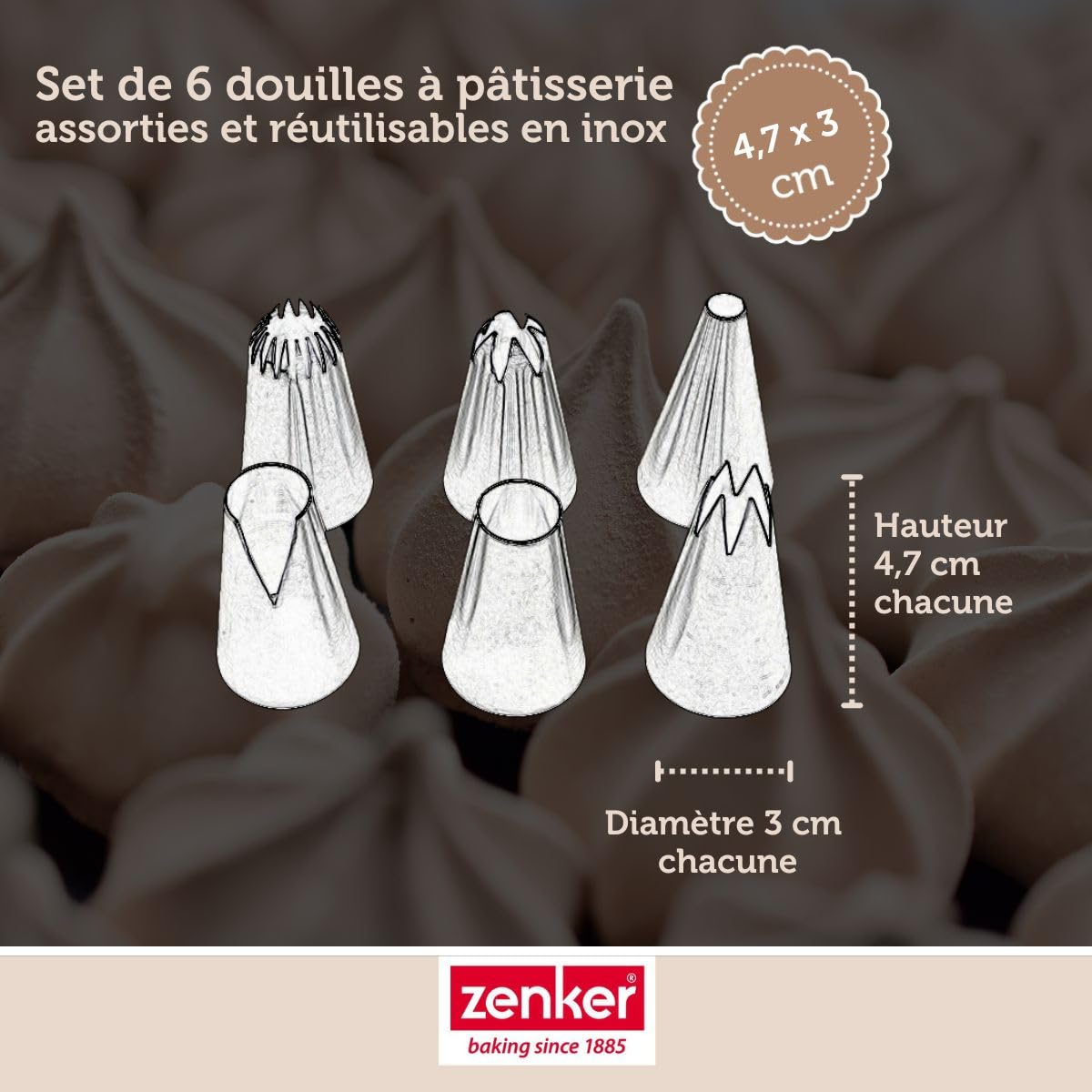 zenker-patisserie-lot-6-douilles-inox-d-coration-g-teaux image 3