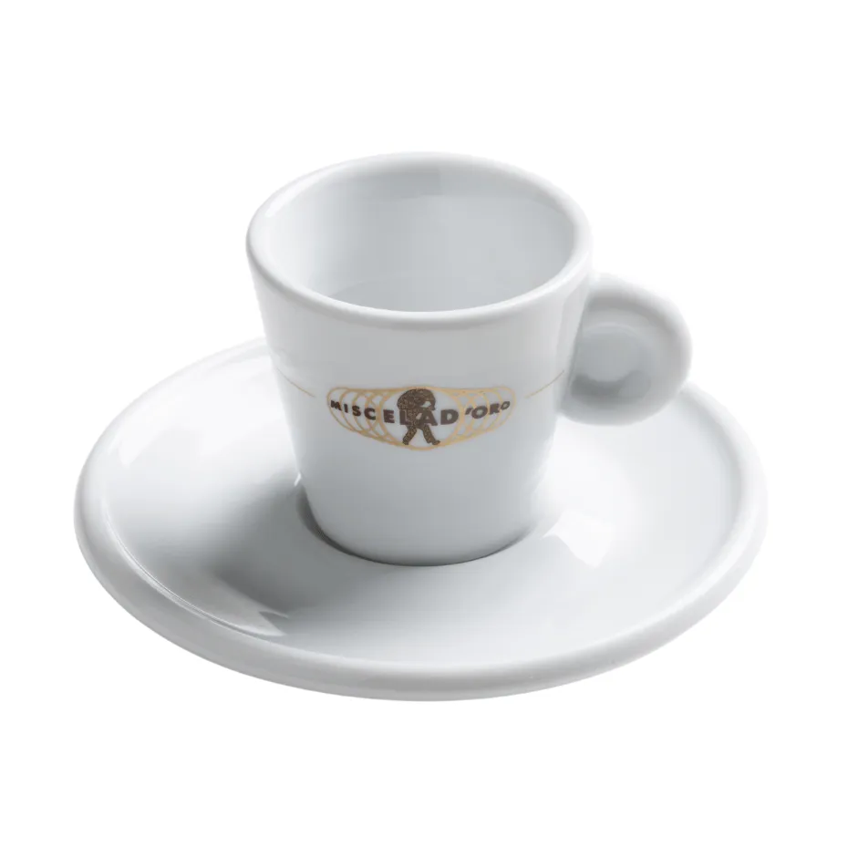 miscela-d-oro-cups-tasses-espresso-lot-6-porcelaine image 1