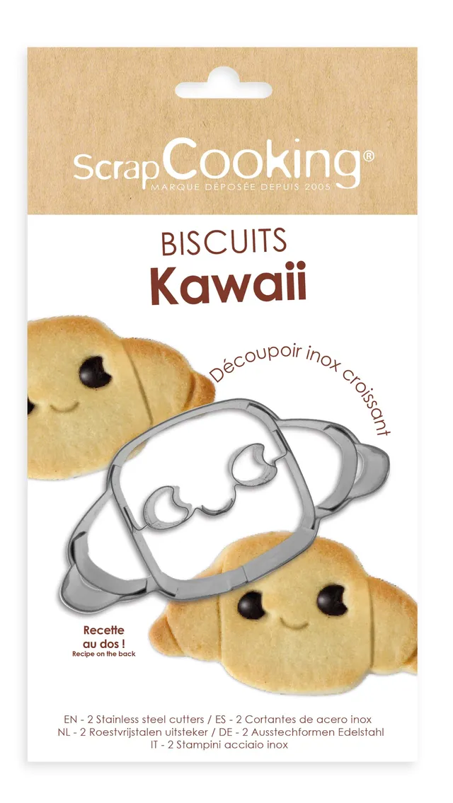 scrapcooking-croissant-kawaii-1997-d-coupoir-inox-biscuits image 1