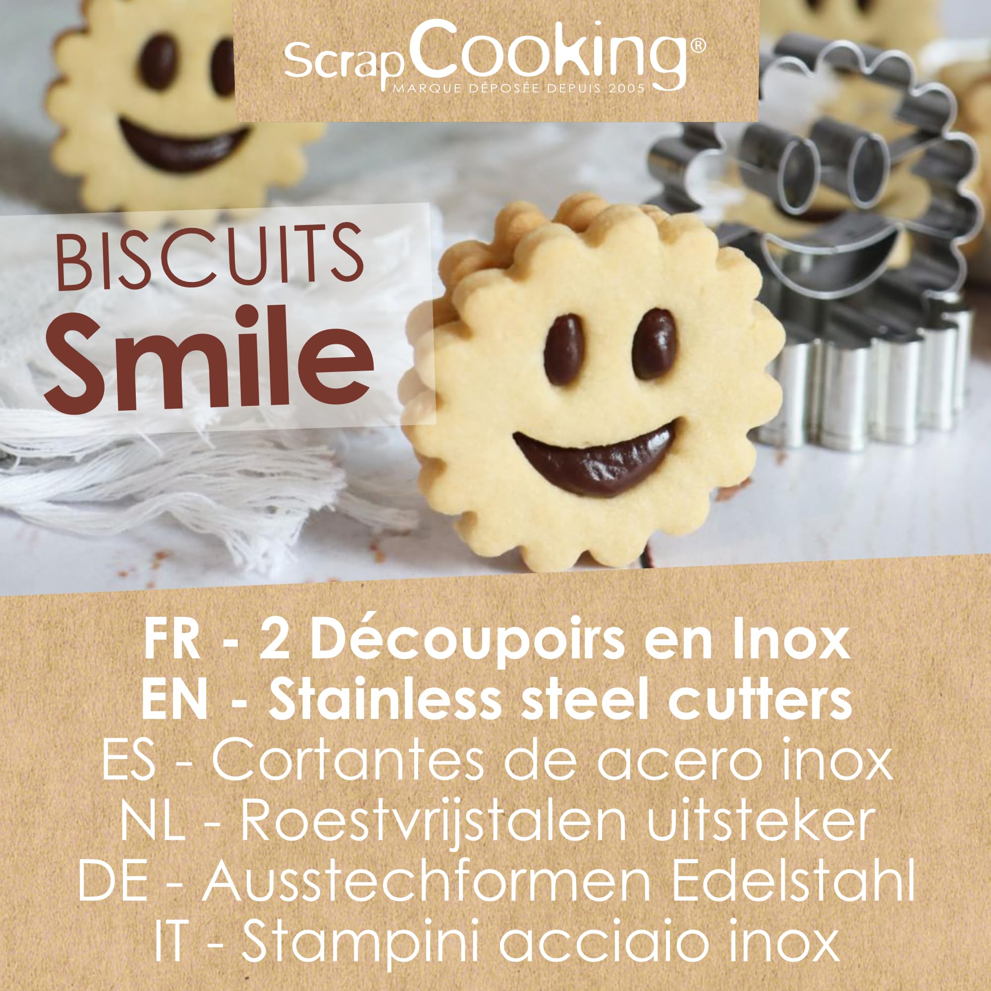 scrap-cooking-emporte-pi-ces-smile-inox-2-biscuits-sourire image 2