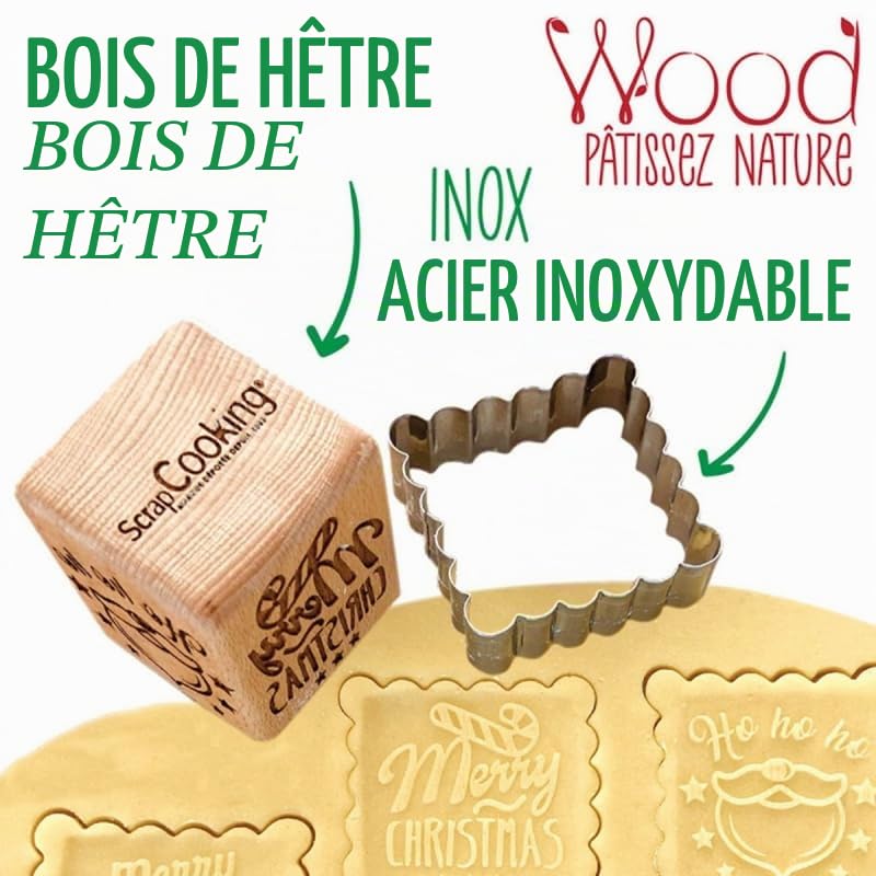 scrapcooking-tampon-bois-no-l-emporte-pi-ce-biscuits-5-motifs image 7