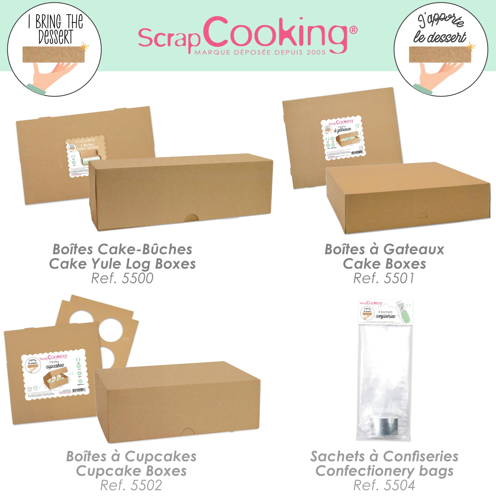 scrapcooking-mat-riel-5500-bo-te-b-che-cake-kraft-lot-2-35-cm image 6