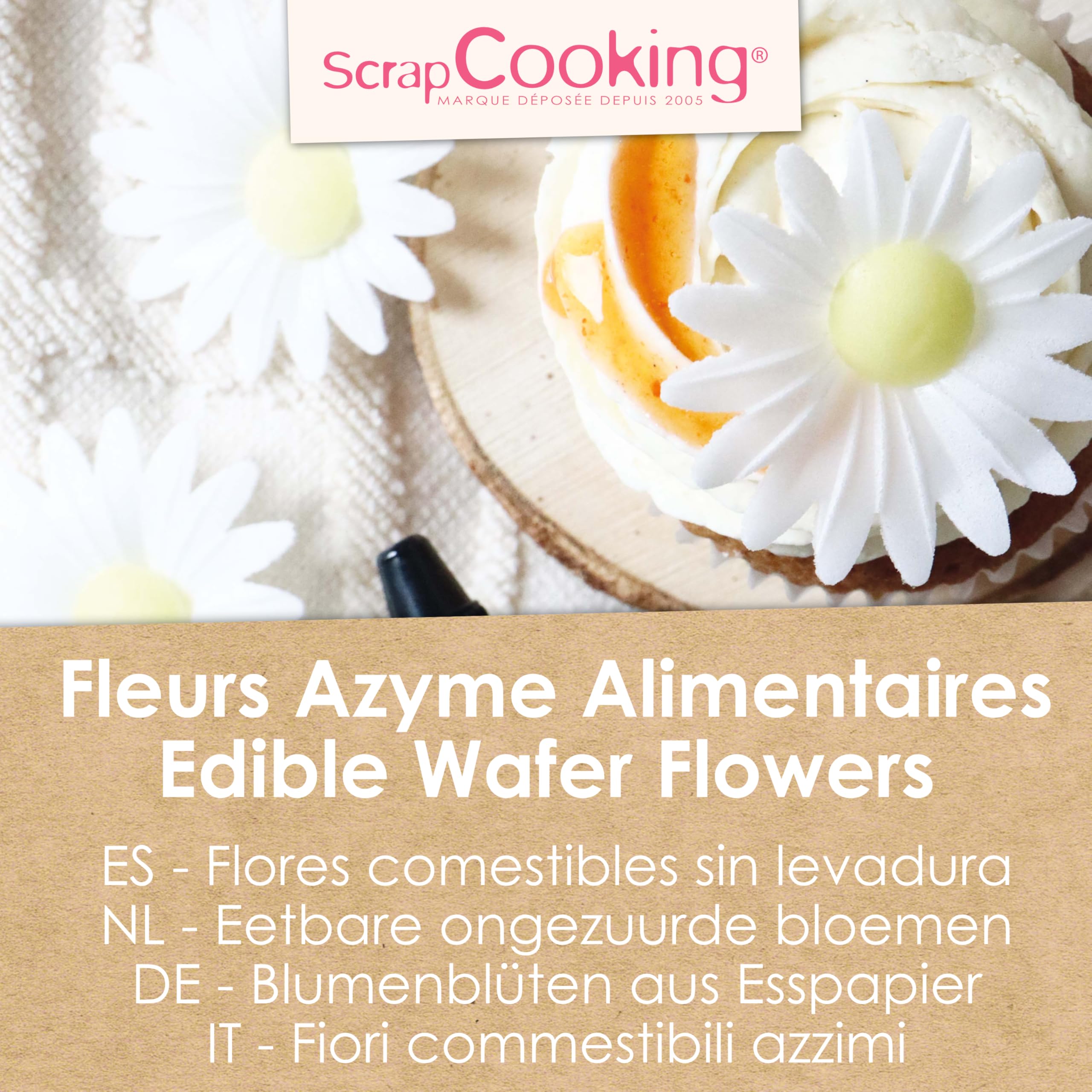 scrapcooking-d-corations-2296-marguerites-azyme-d-co-g-teau-x18 image 2