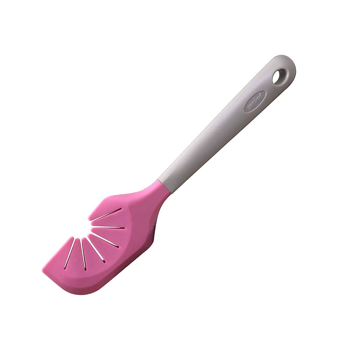 zenker-patisserie-spatule-2-en-1-27-cm-rose-silicone image 1
