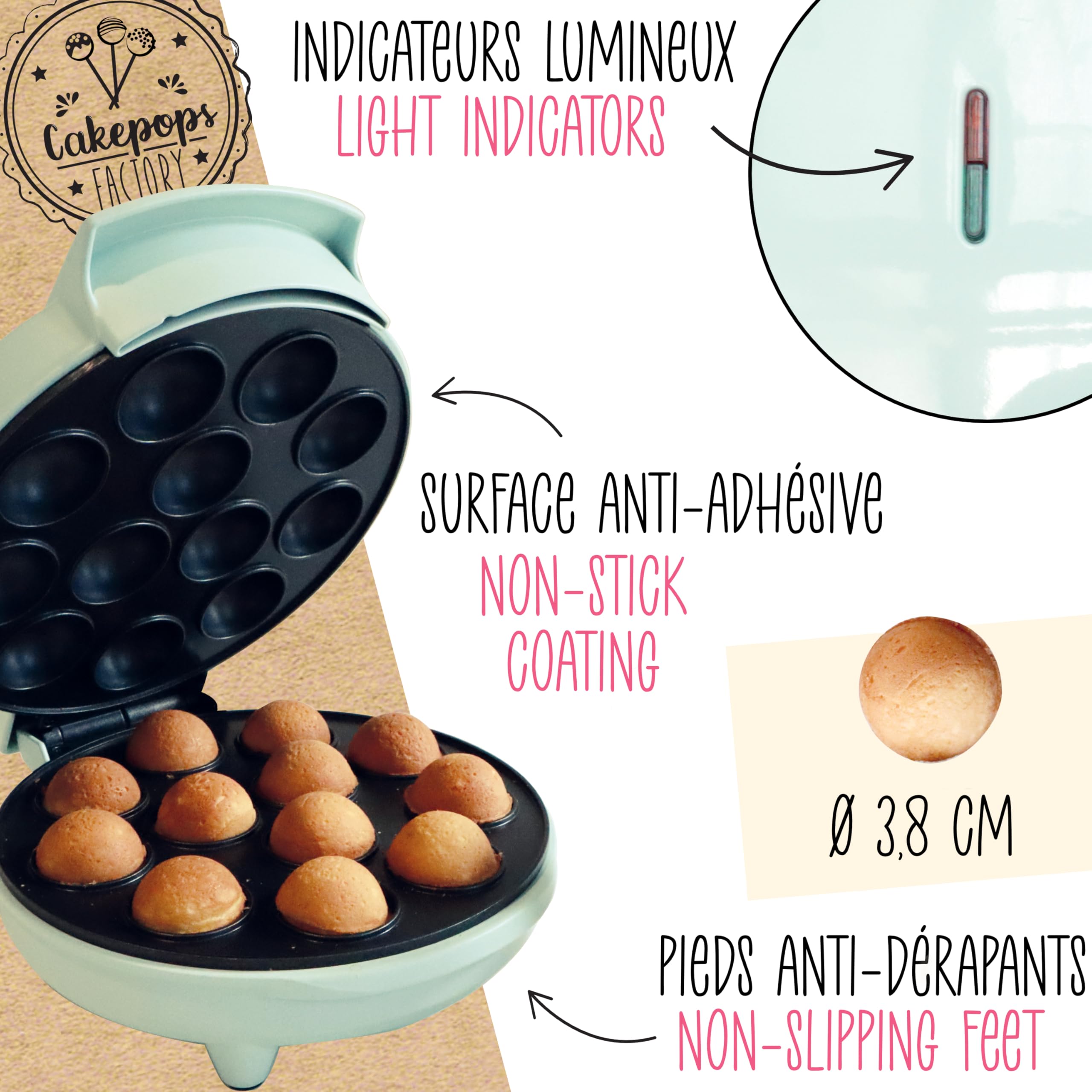 scrapcooking-3893-machine-cakepops-blanc-12-pi-ces-700-w image 5