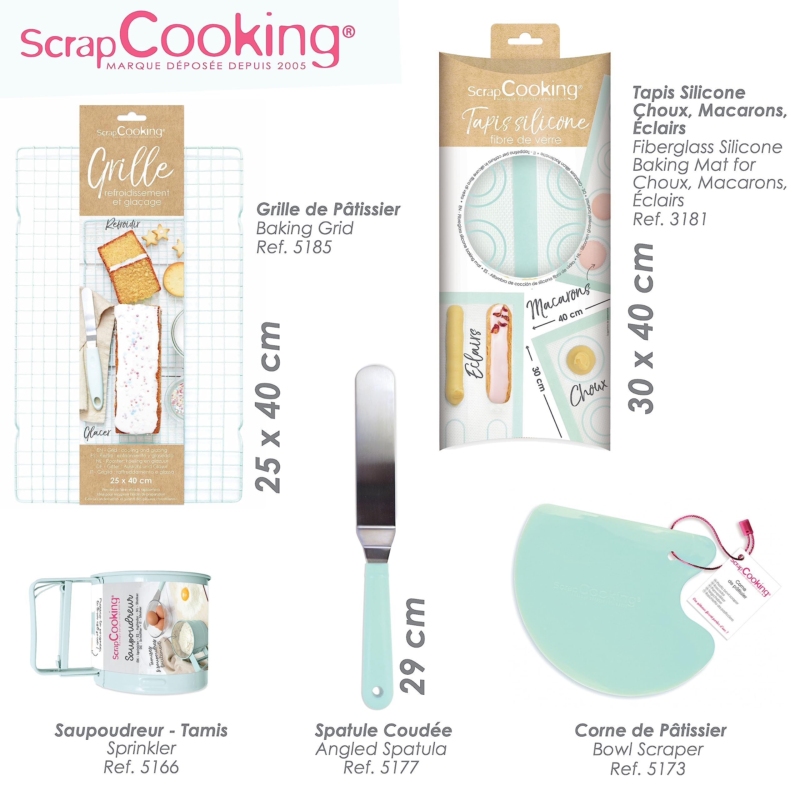 scrapcooking-mat-riel-tapis-macarons-silicone-perfor-30x40-cm-3181 image 8