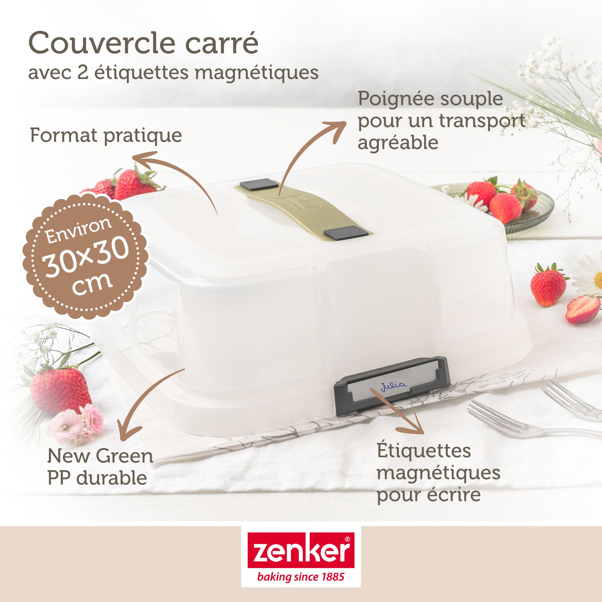zenker-bake-click-go-couvercle-carr-30-cm-capot-individuel image 3
