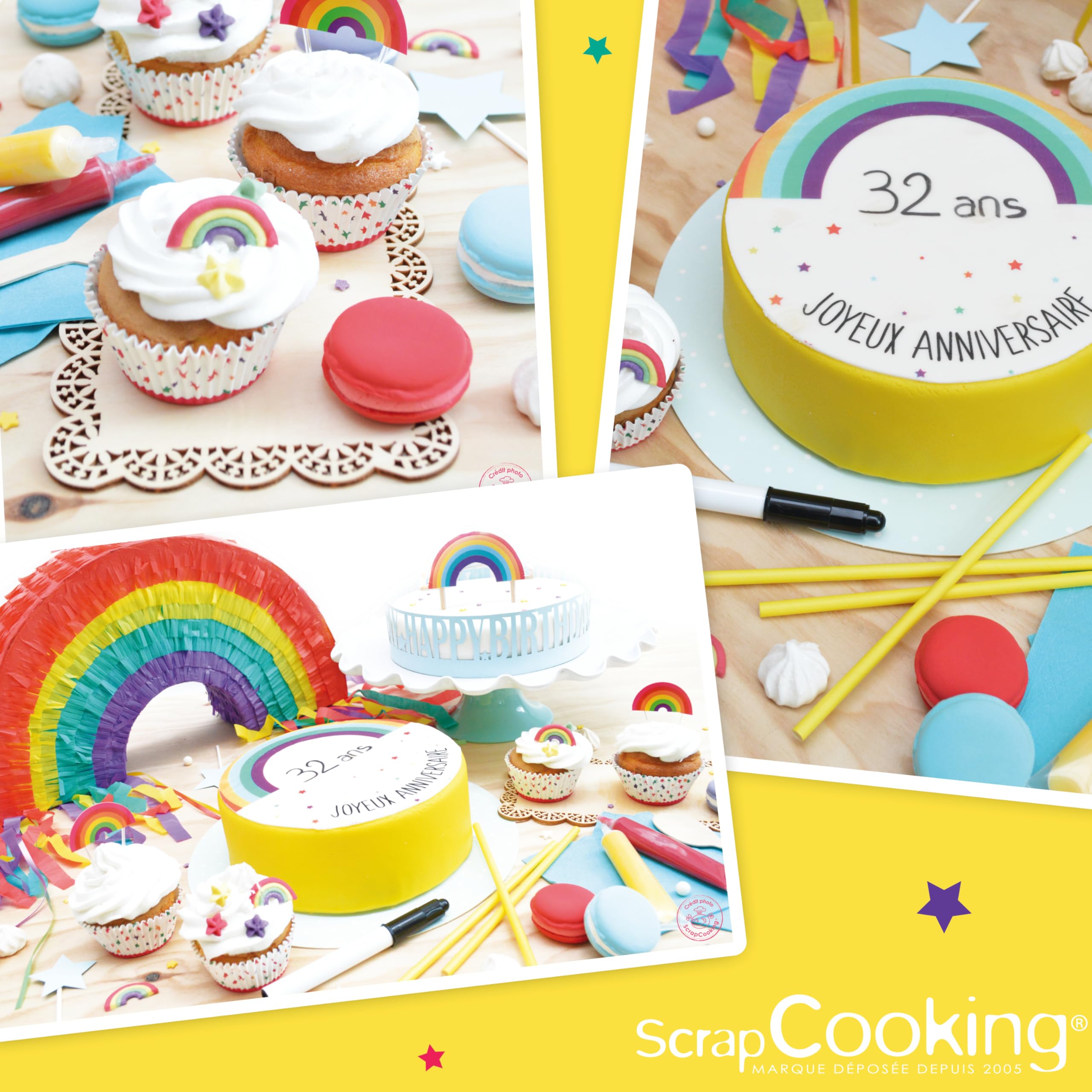 scrapcooking-d-corations-7401-d-cors-sucr-s-toiles-55-g image 6