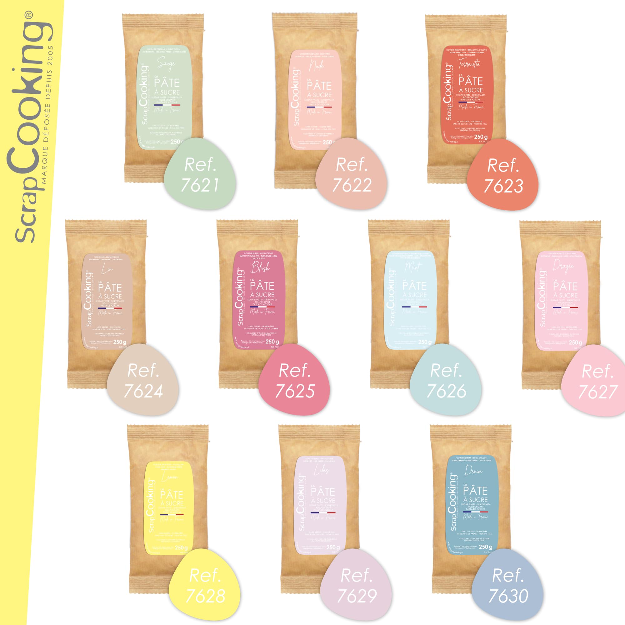 scrapcooking-p-tes-sucre-lemon-jaune-250-g-7628 image 7