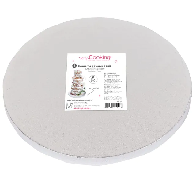 scrapcooking-mat-riel-5206-support-g-teau-rond-30-cm-argent image 1