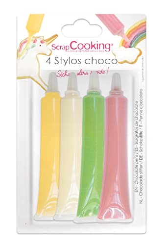scrap-cooking-d-corations-stylos-go-t-choco-4x25g-rose-vert image 3