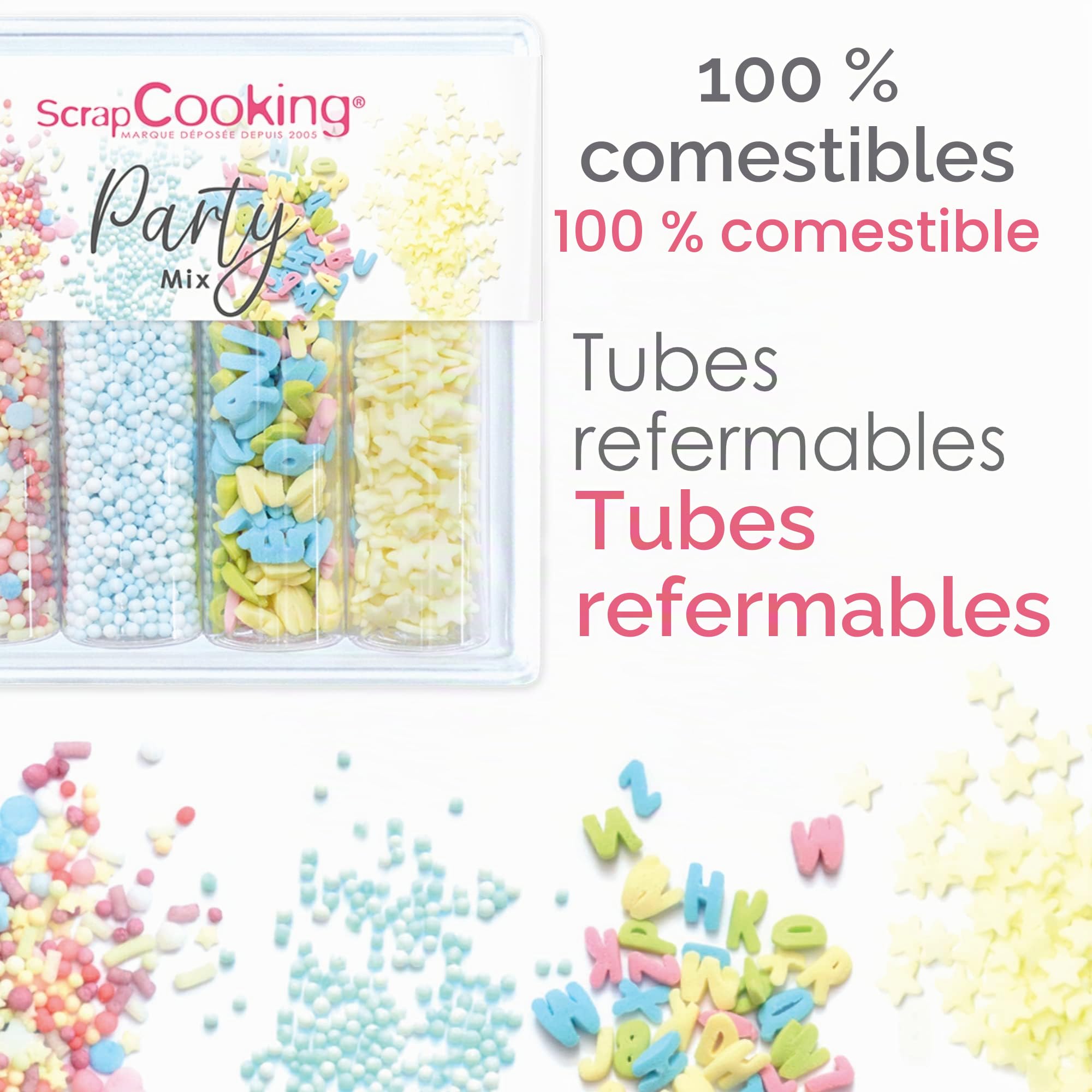 scrapcooking-d-corations-party-mix-65-g-d-cors-sucr-s-bleus image 5