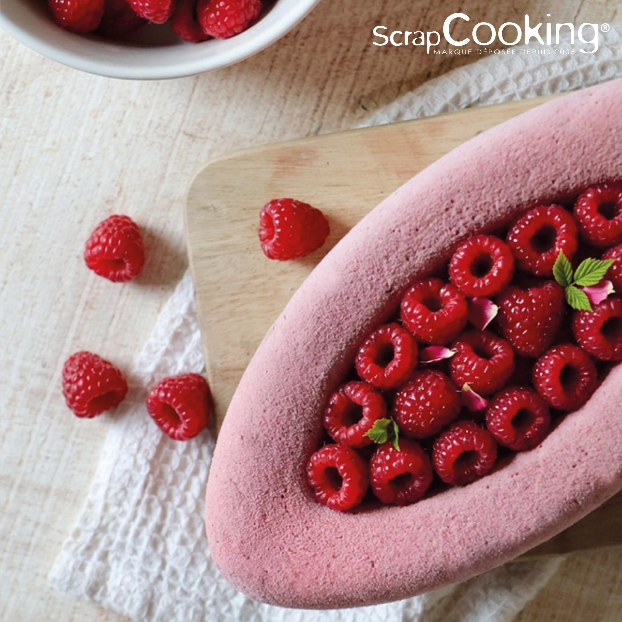 scrapcooking-barquette-2889-moule-silicone-b-che-cake-blanc image 7