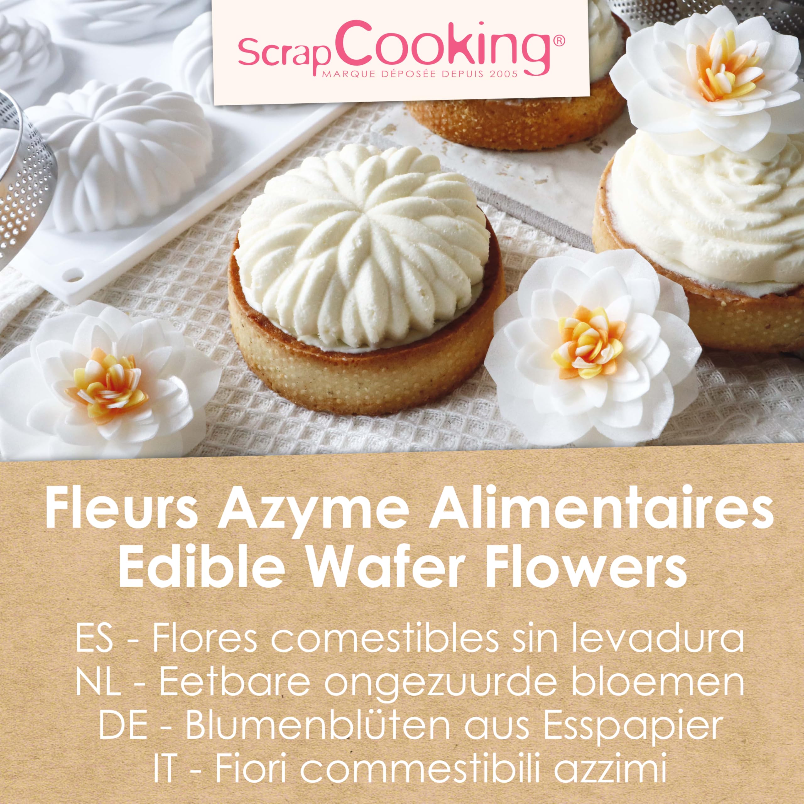 scrapcooking-d-corations-2292-cam-lias-blancs-azyme-x4 image 2