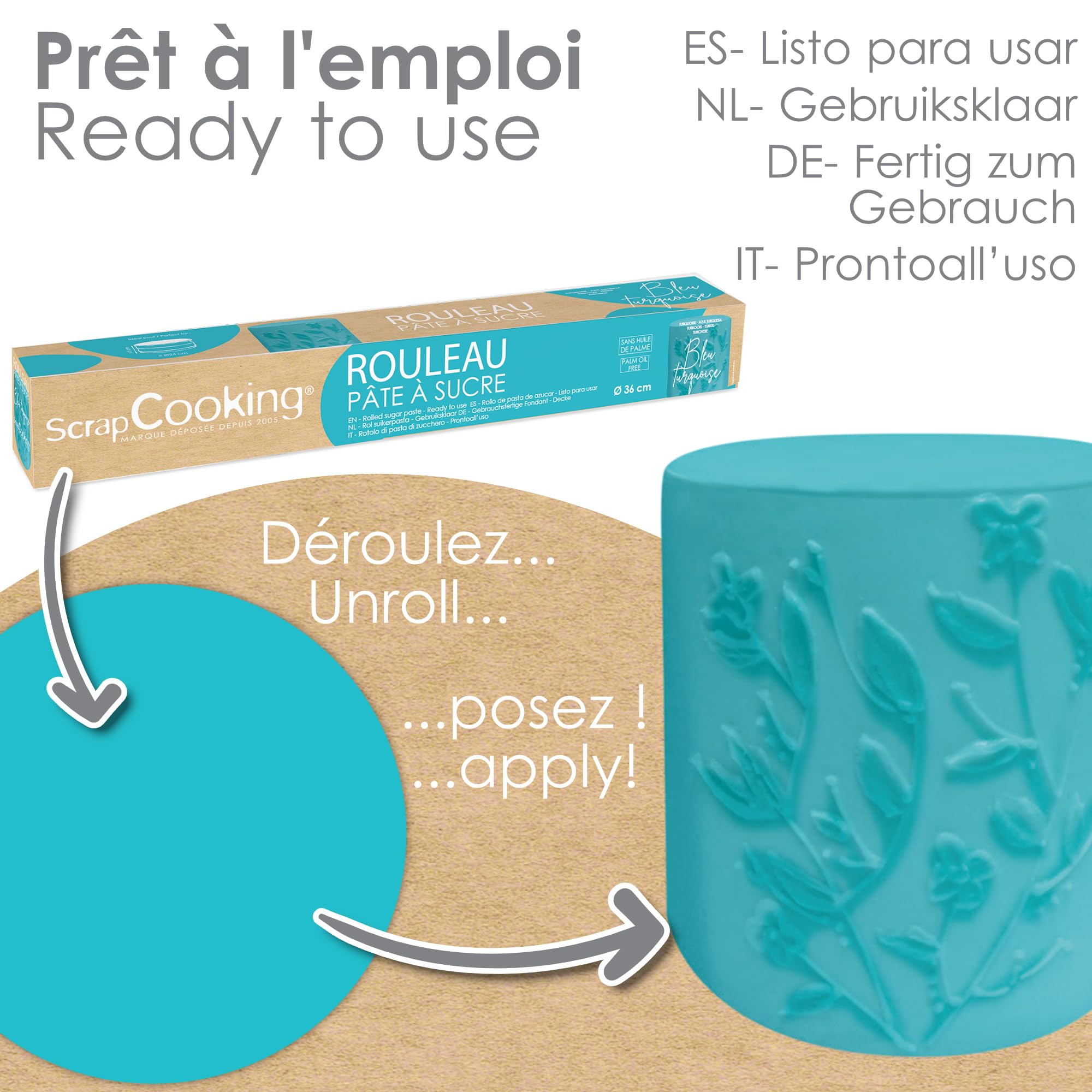 scrapcooking-p-tes-sucre-7275-rouleau-bleu-430-g-36-cm image 3