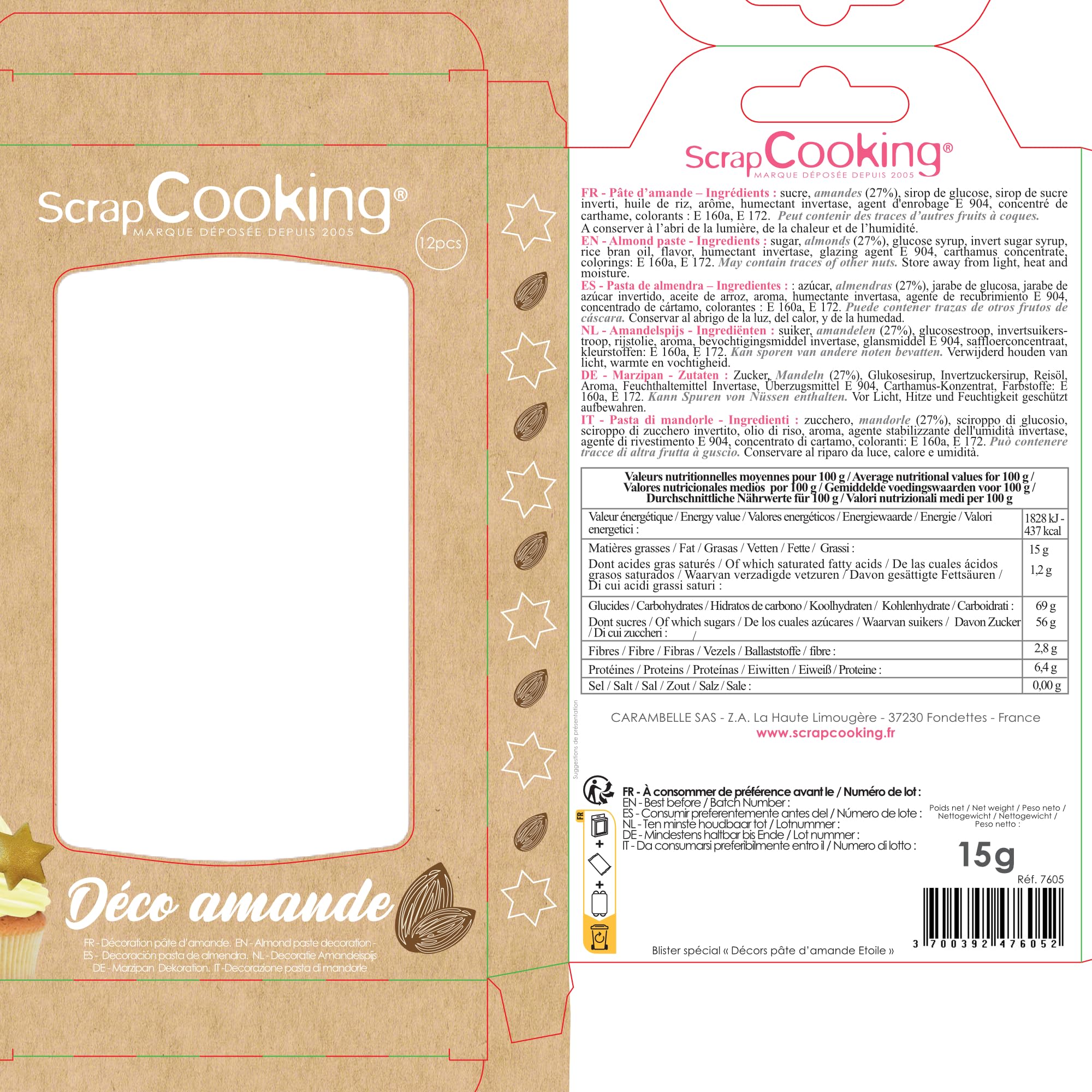 scrapcooking-7605-toiles-dor-es-p-te-d-amande-x12-or image 8