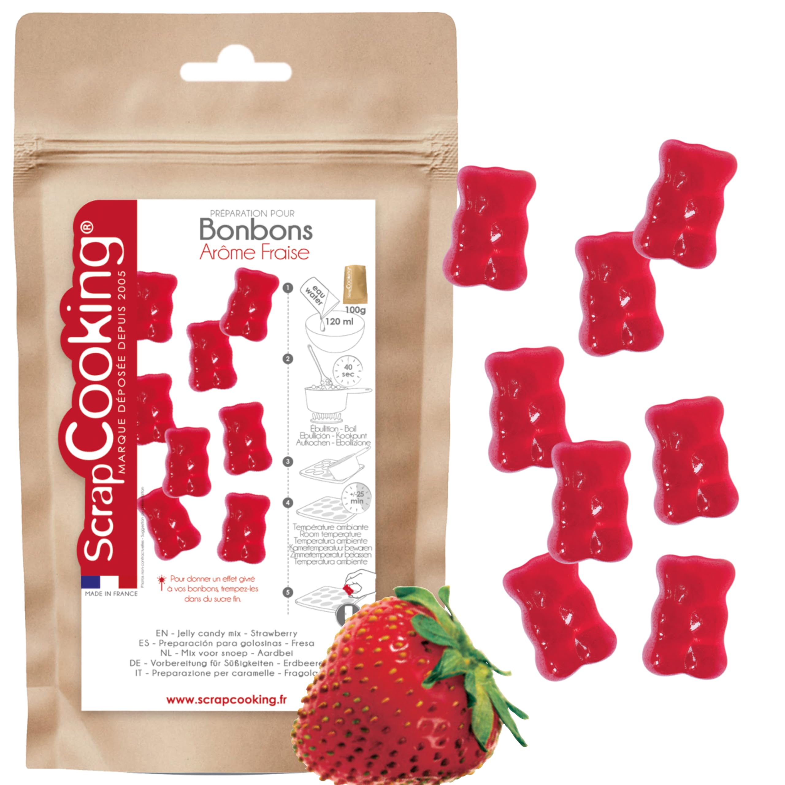 scrapcooking-ingr-dients-pr-paration-bonbons-fraise-100-g-ar-me-naturel image 1