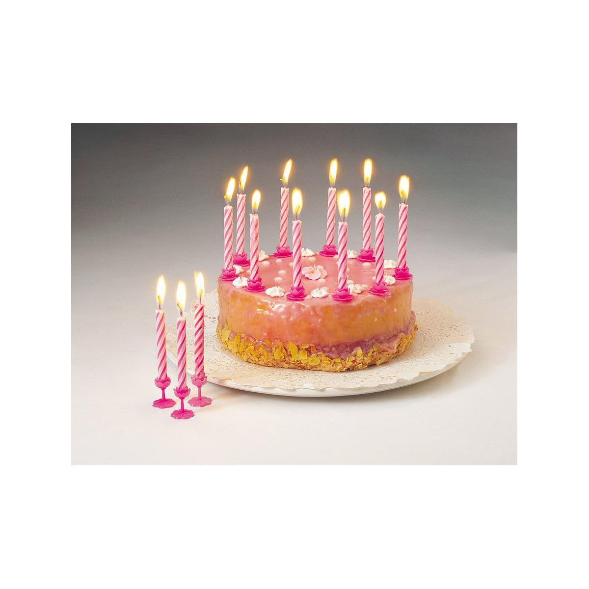 zenker-special-season-52505-bougies-anniversaire-roses-lot-30-cire image 2