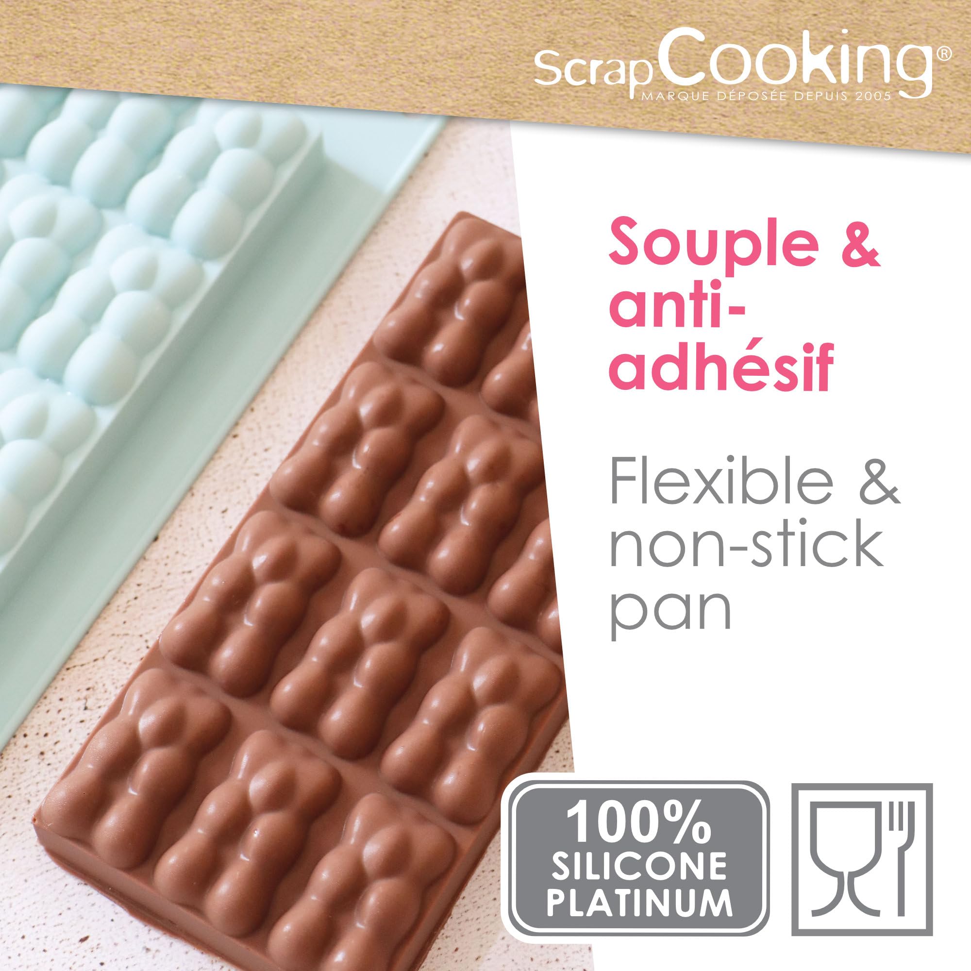 scrapcooking-moules-6719-moule-tablette-oursons-turquoise image 5