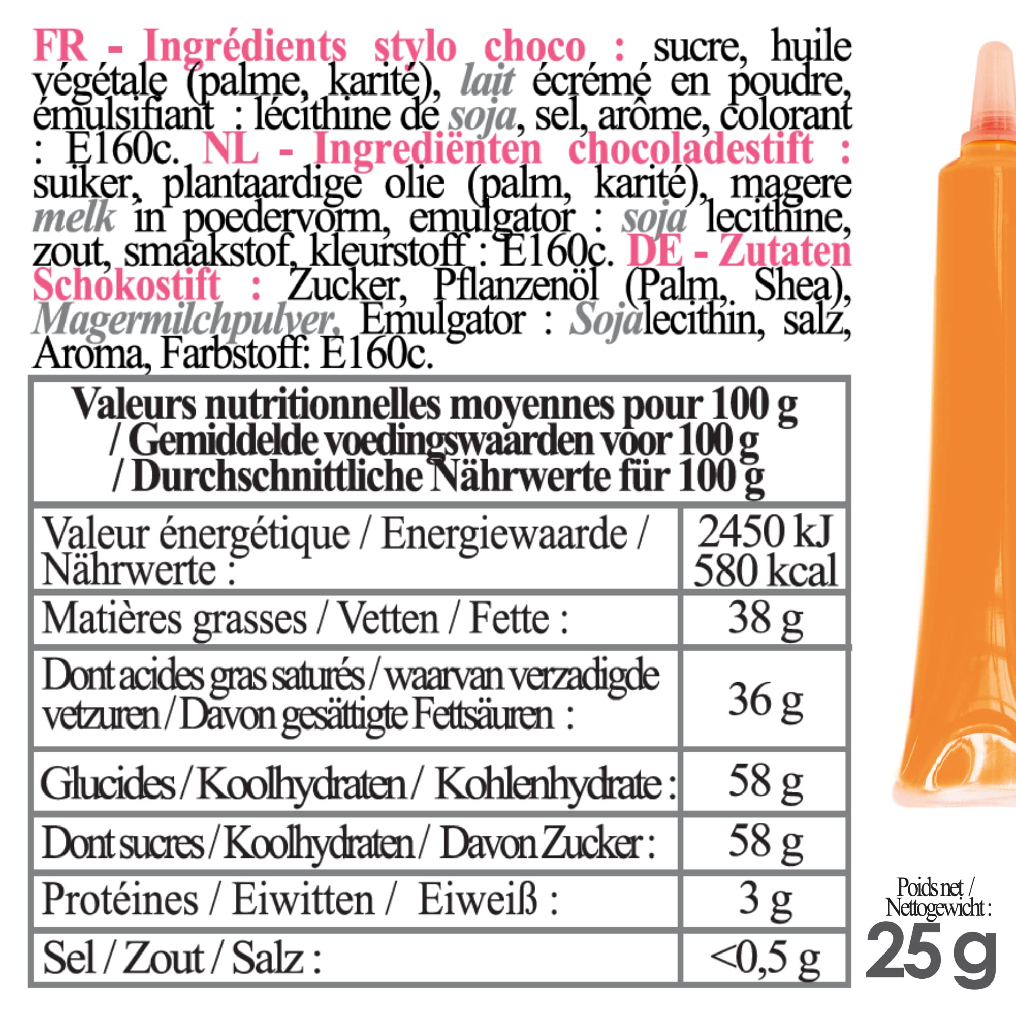 scrapcooking-6808-stylo-choco-orange-d-cor-comestible-25-g image 5
