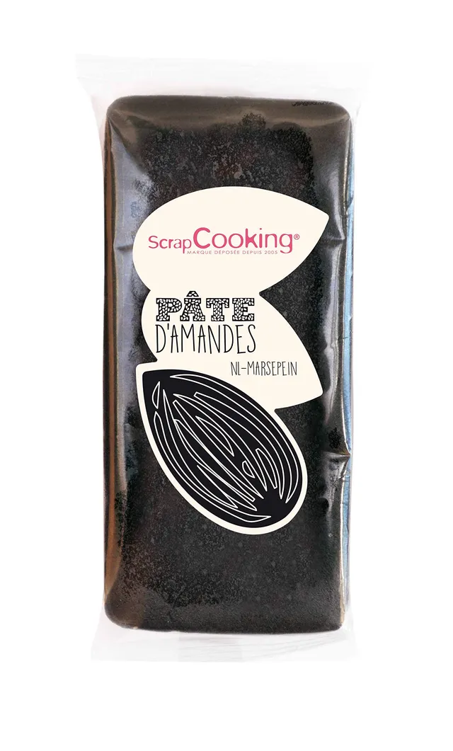 scrapcooking-p-tes-sucre-p-te-amande-noire-200-g image 1