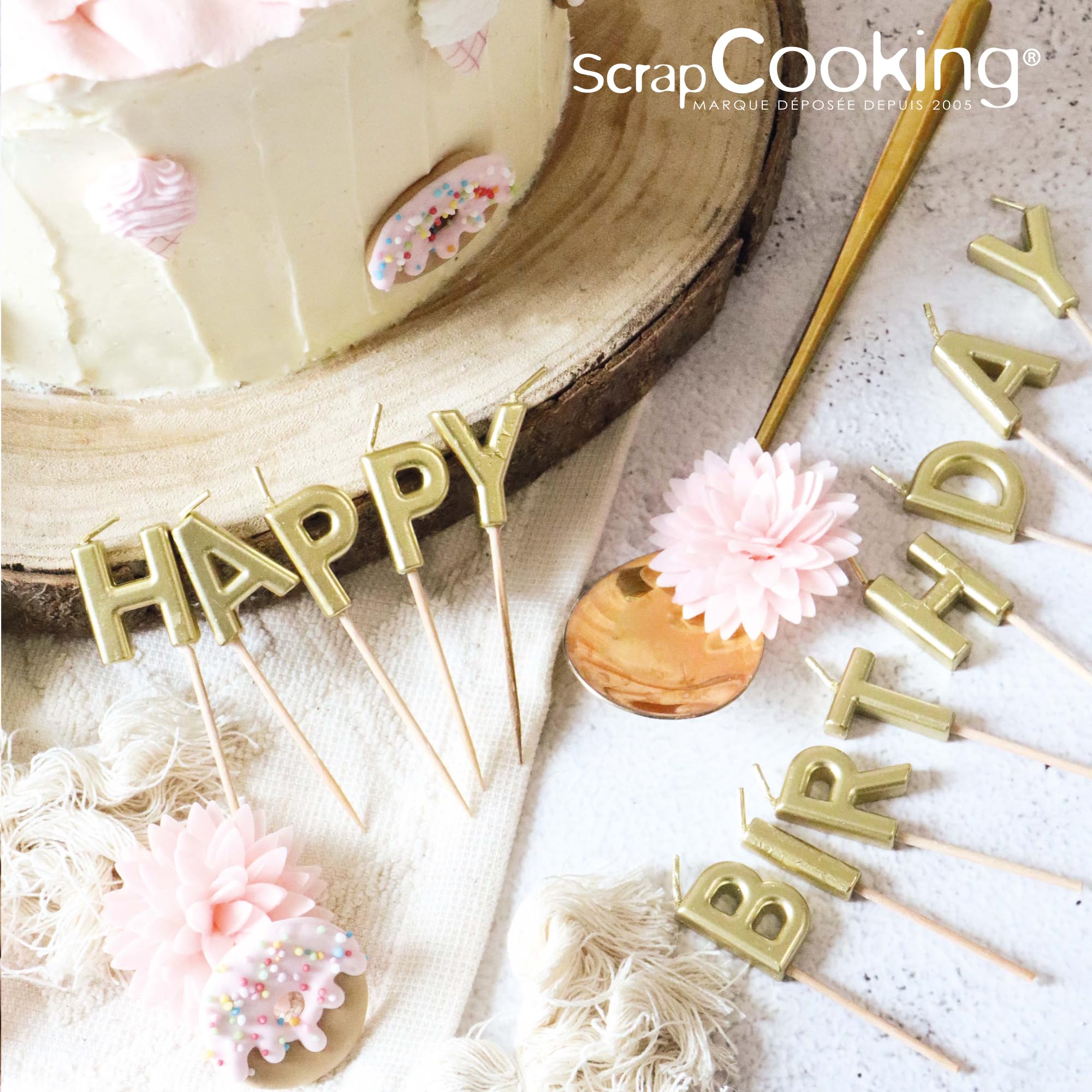 scrapcooking-d-corations-bougies-happy-birthday-dor-es-lettres-paraffine image 6