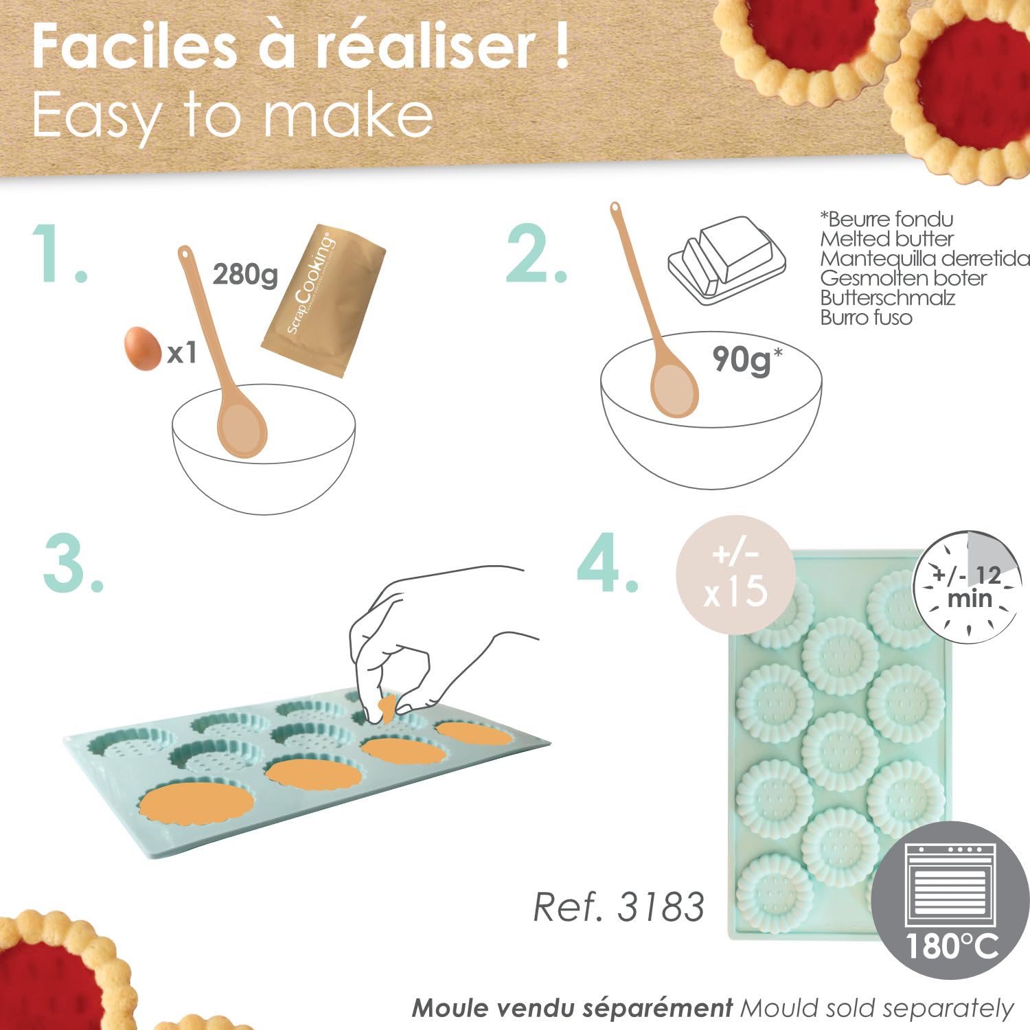 scrapcooking-ingr-dients-tartelettes-280-g-vanille-15-pi-ces image 4