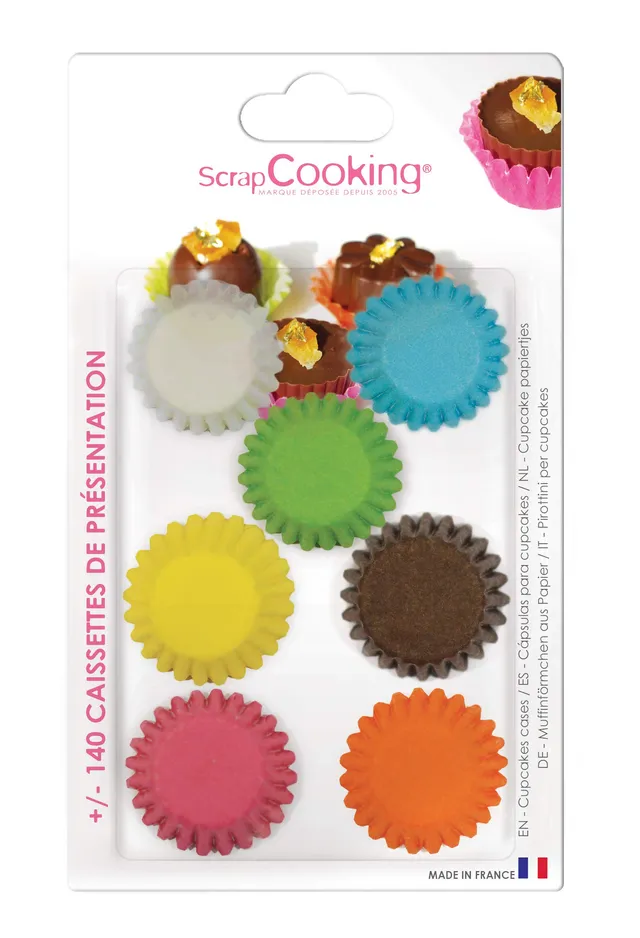 scrapcooking-mat-riel-5032-minis-caissettes-x140-multicolore image 1