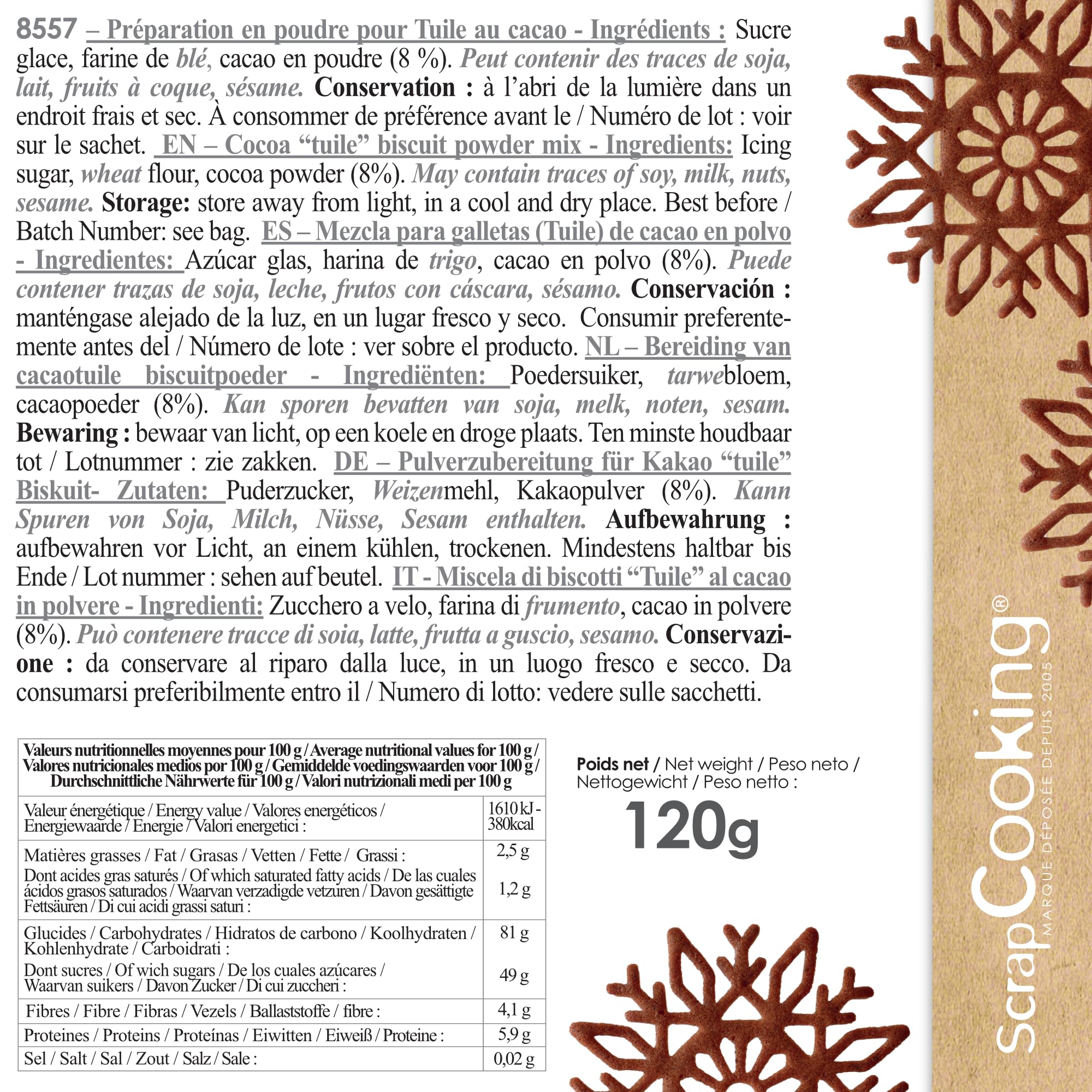 scrapcooking-ingr-dients-8557-pr-paration-tuiles-chocolat-120-g image 2