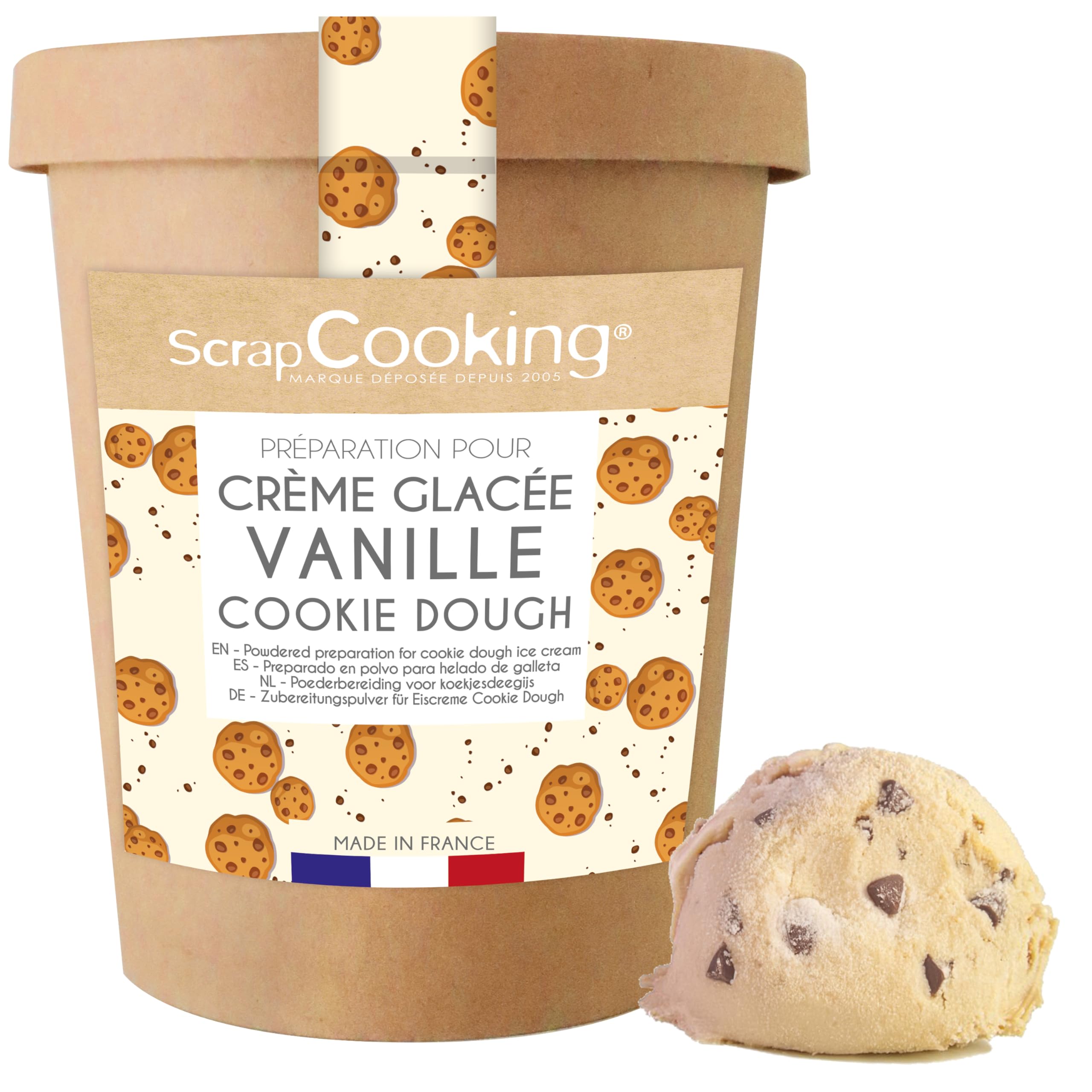 scrapcooking-ingr-dients-pr-paration-glace-vanille-cookie-dough-110-g image 1