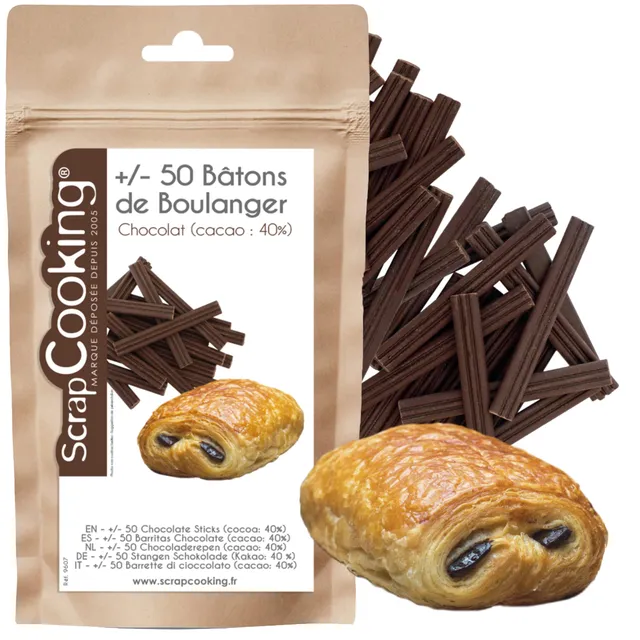 scrapcooking-9607-b-tons-chocolat-noir-8-cm-x50 image 1