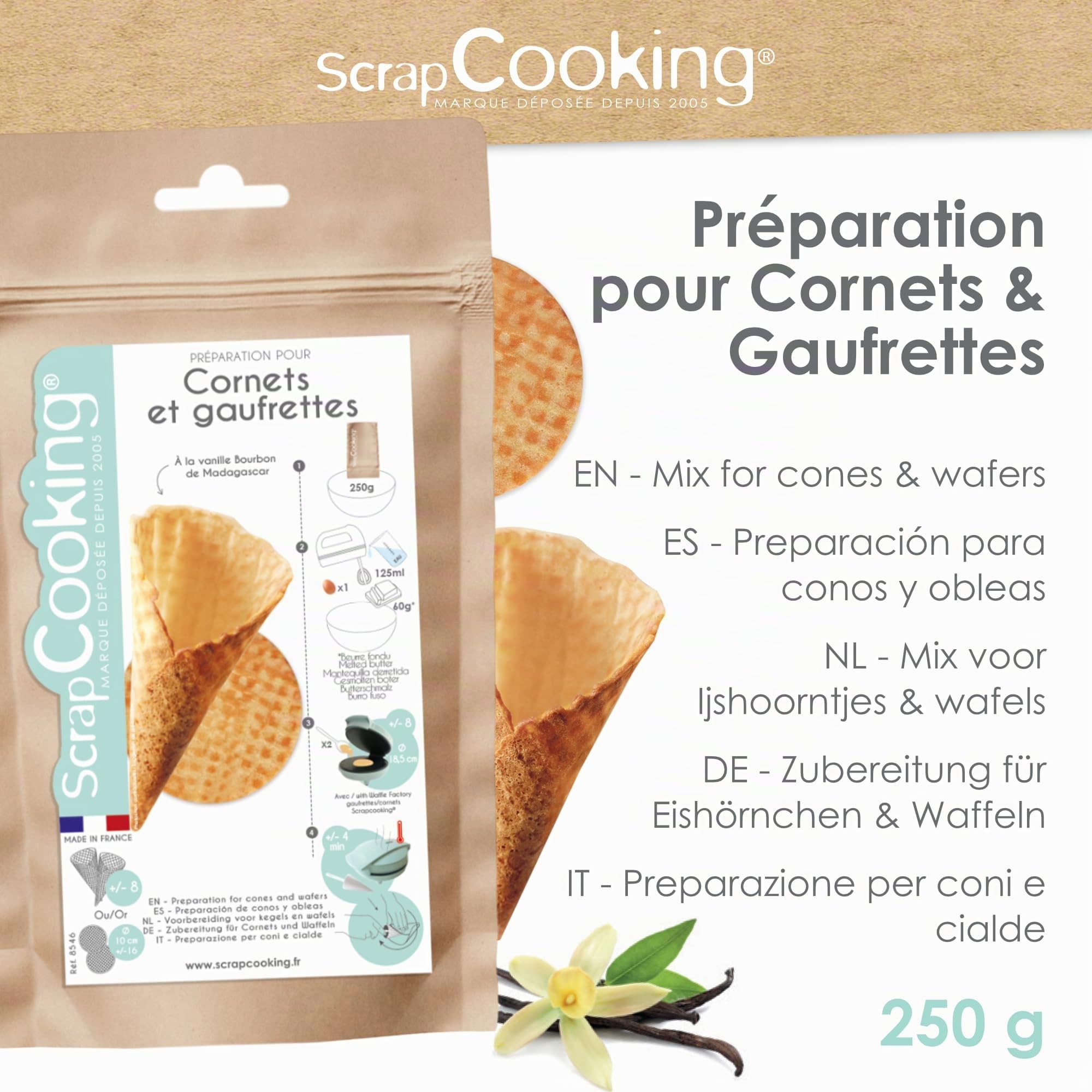 scrapcooking-ingr-dients-8546-pr-paration-cornets-vanille-250-g image 3