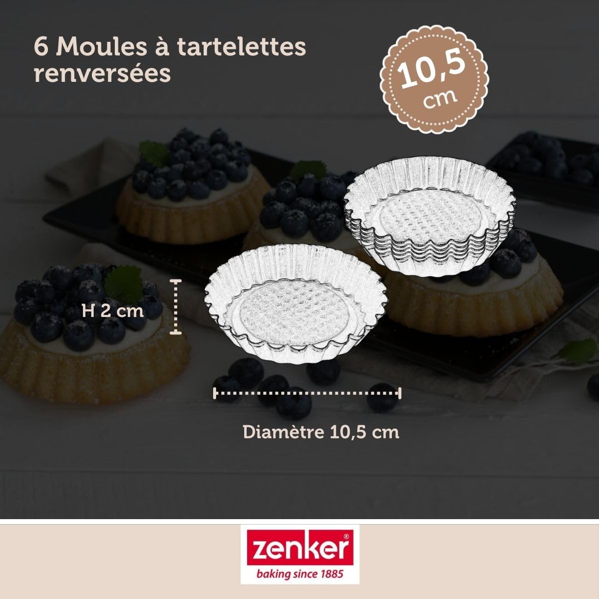 zenker-black-metallic-6531-moules-tartelettes-x6-acier image 3