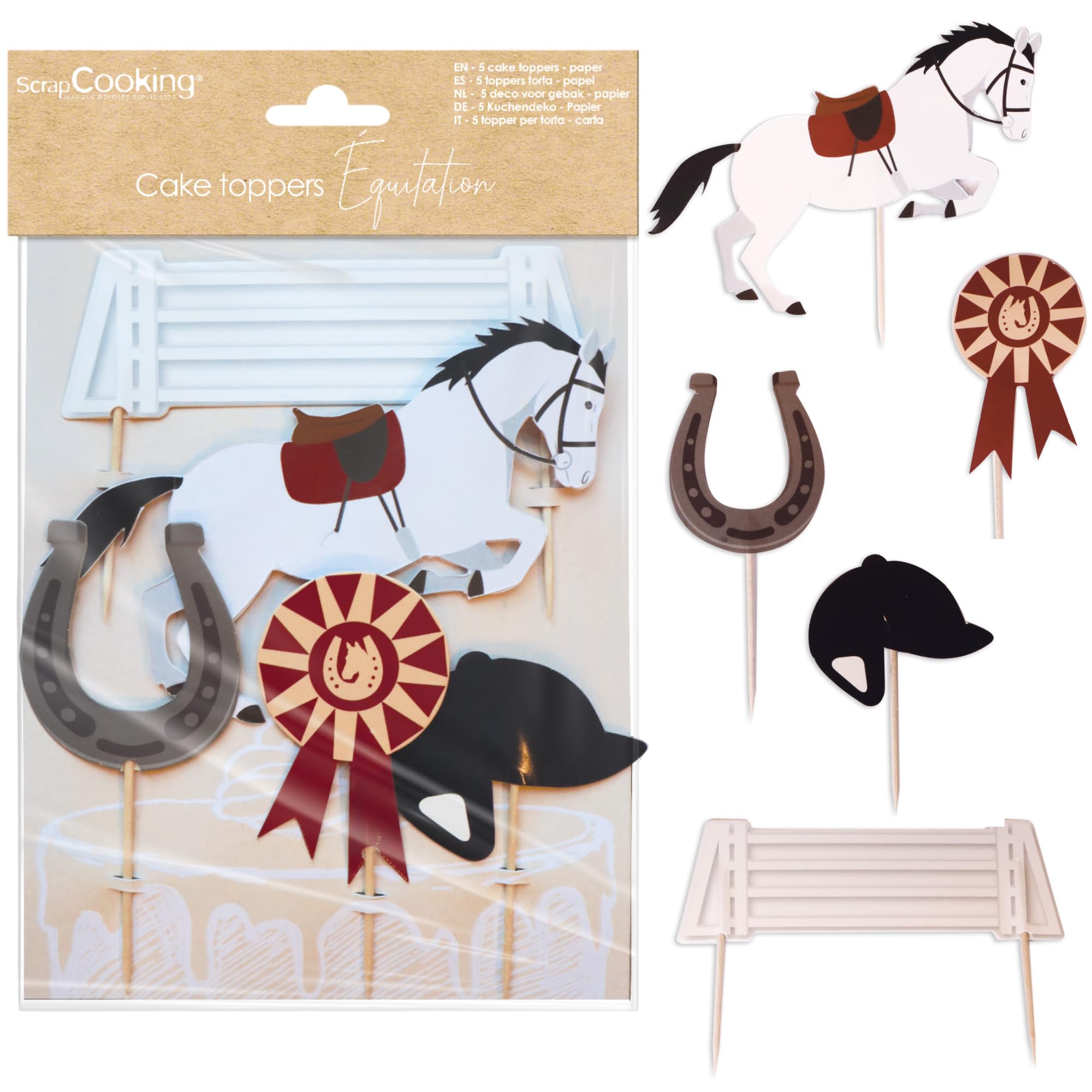 scrapcooking-4945-cake-toppers-tennis-papier-x5 image 8